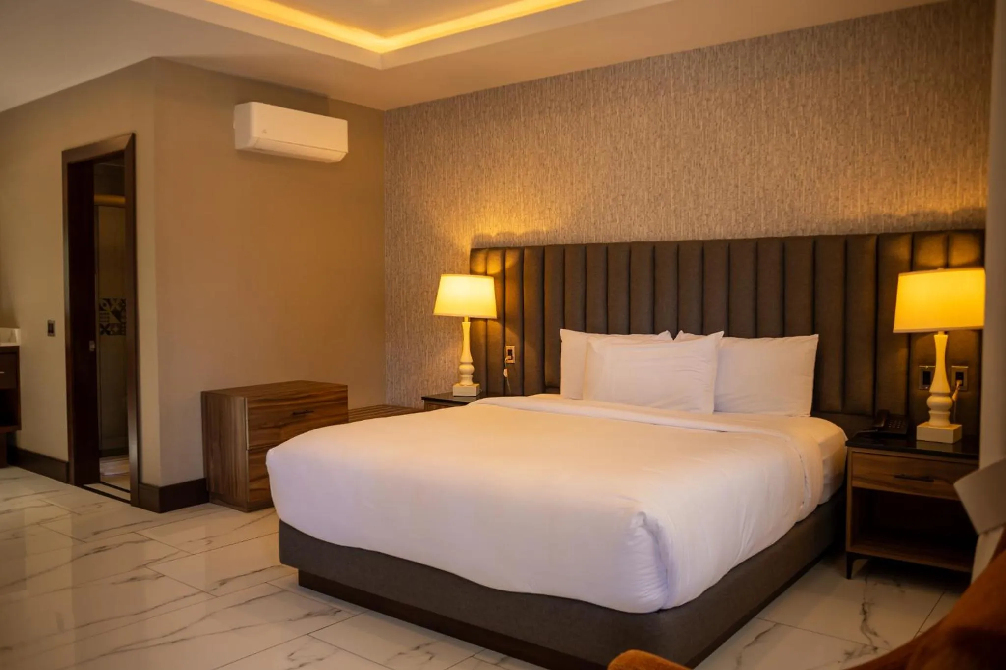 Bed in Hotel Hacienda Aguacaliente