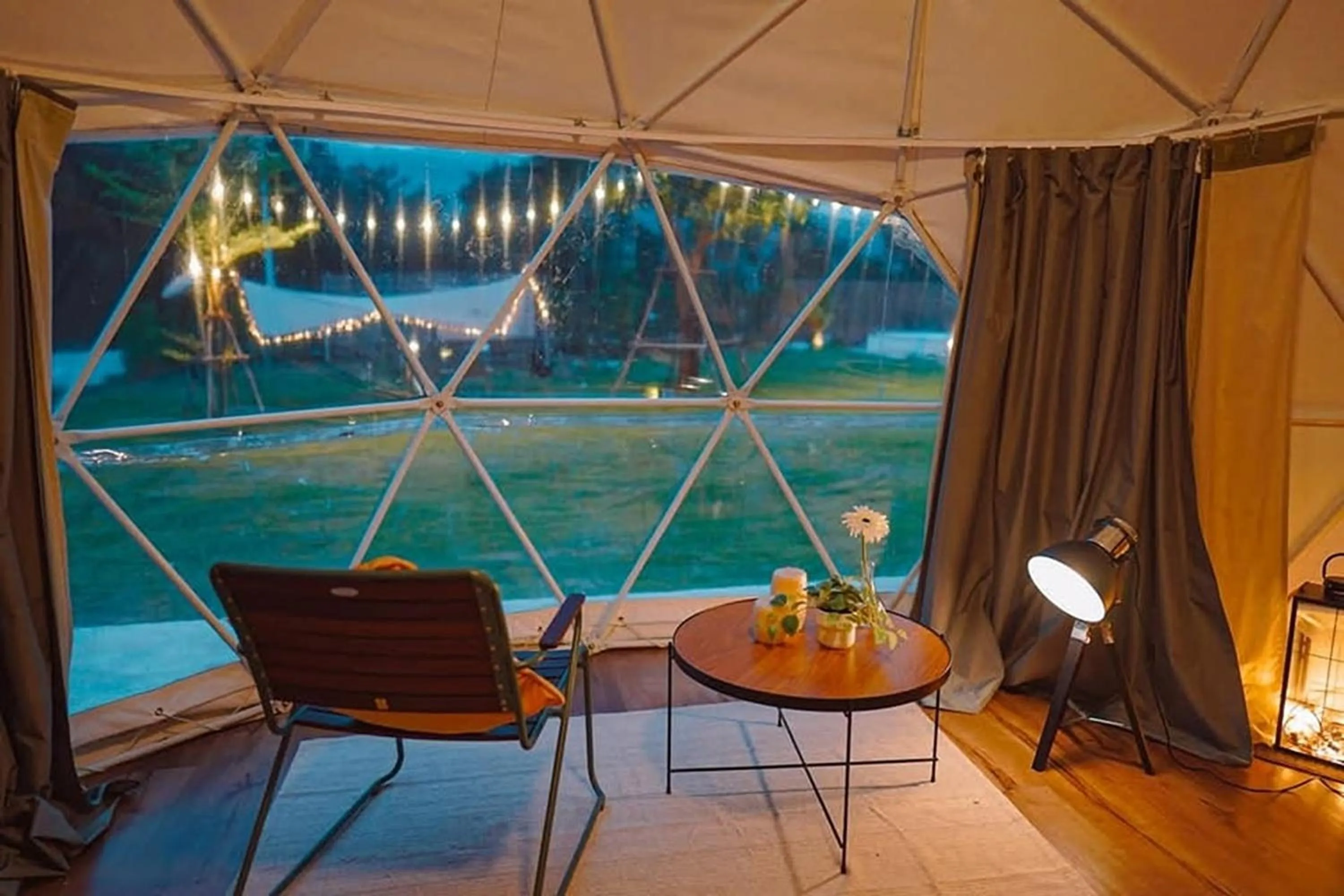 Living room in NaNine Glamping