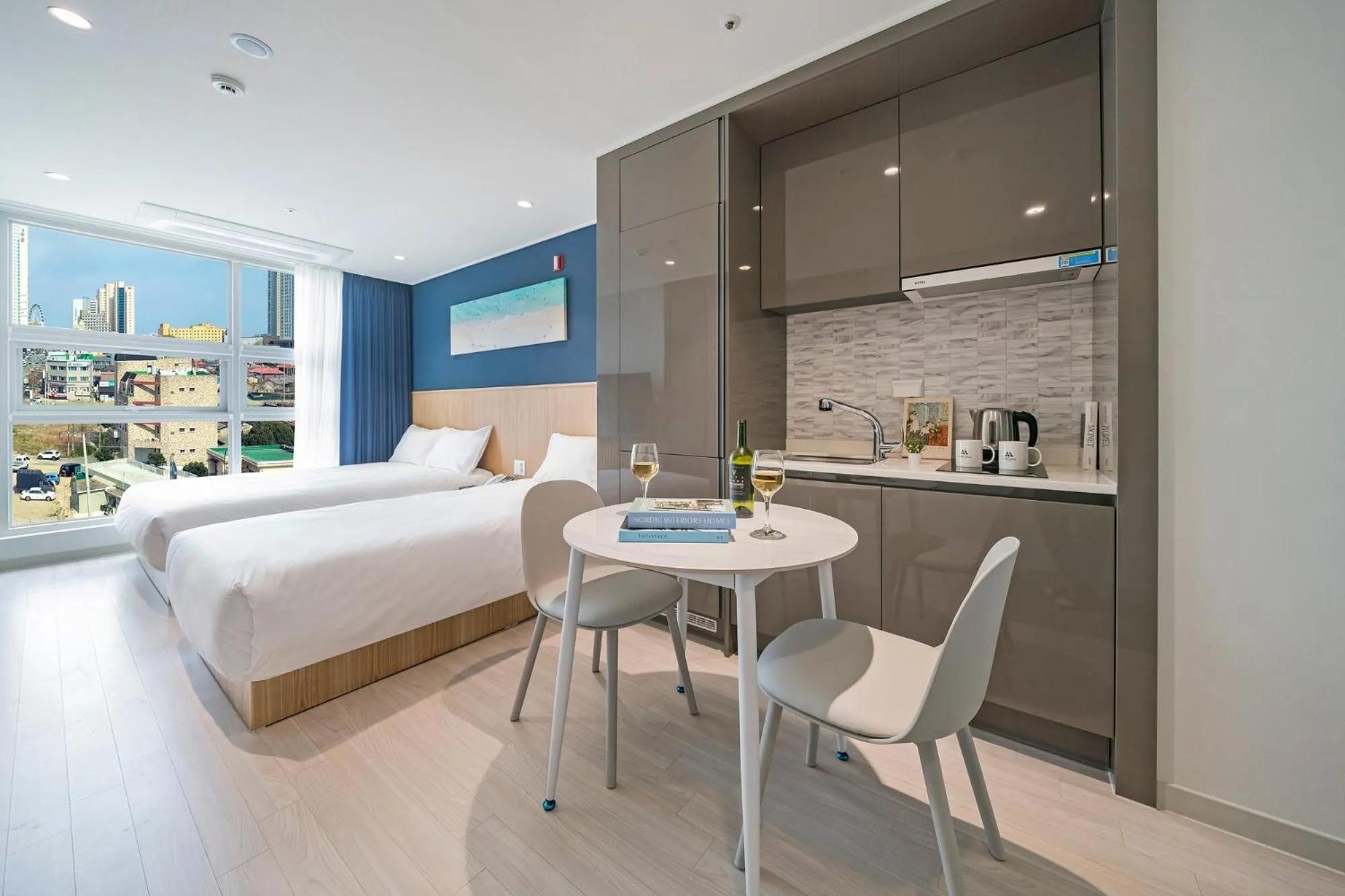 Bed in Sokcho Mari Vista Hotel