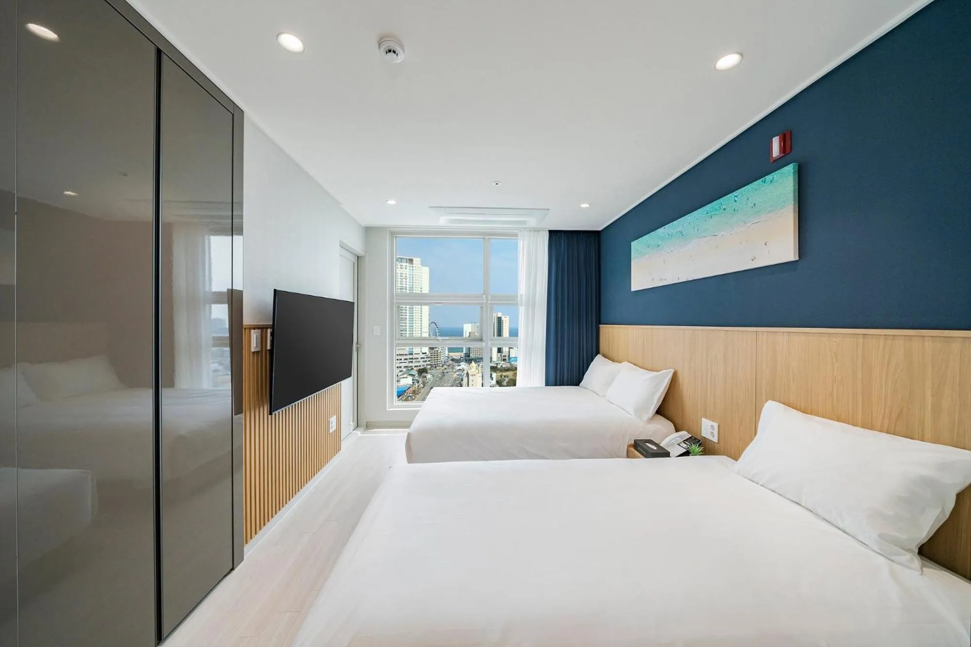 Bed in Sokcho Mari Vista Hotel