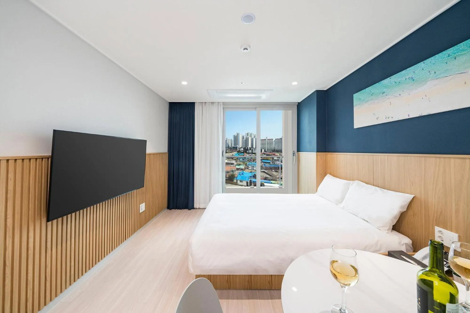 Bed in Sokcho Mari Vista Hotel