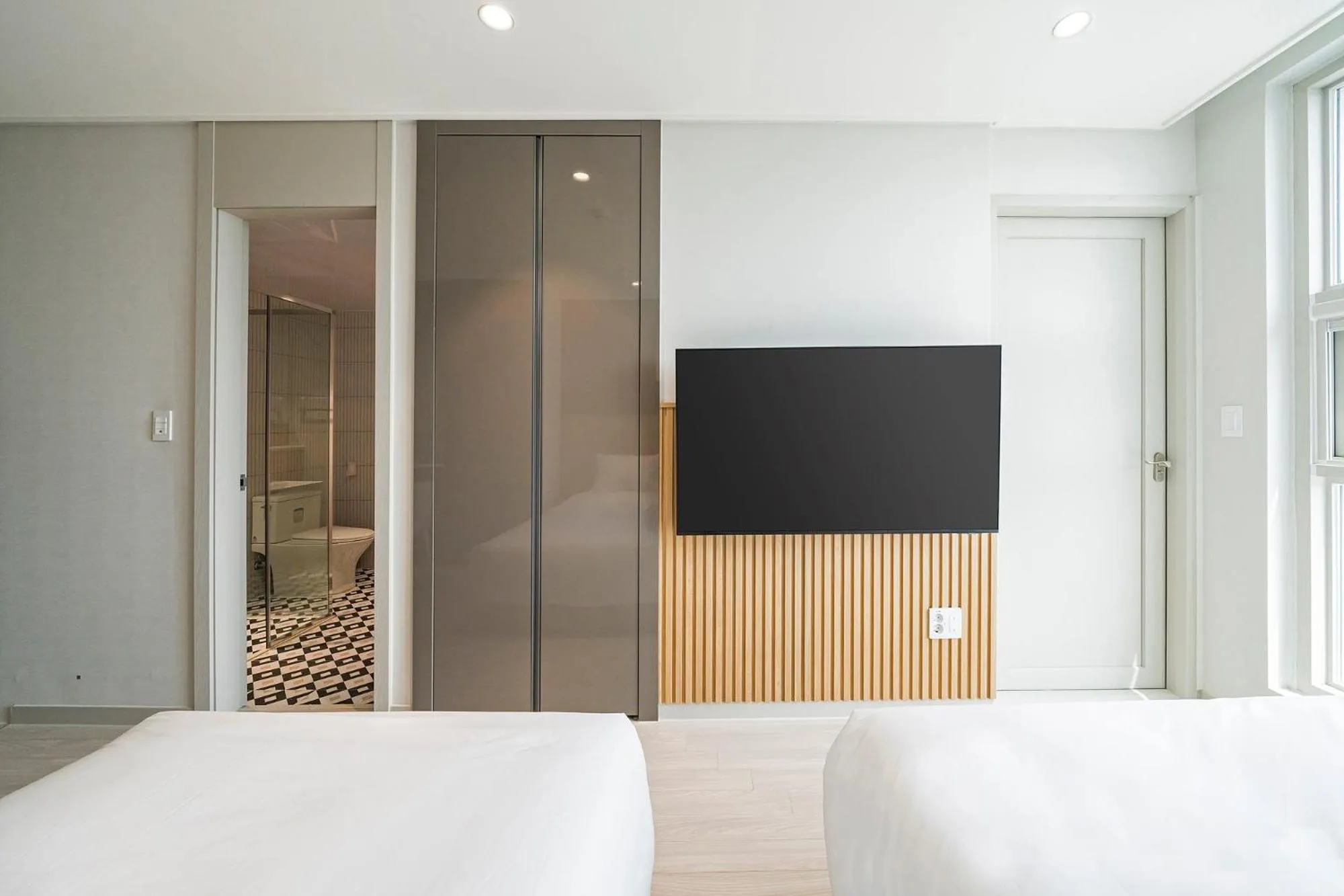 Bed in Sokcho Mari Vista Hotel