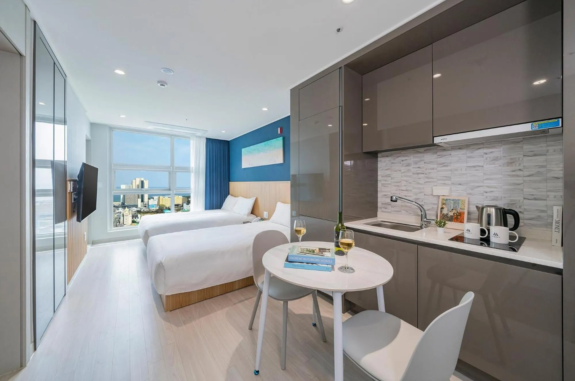 Bed in Sokcho Mari Vista Hotel