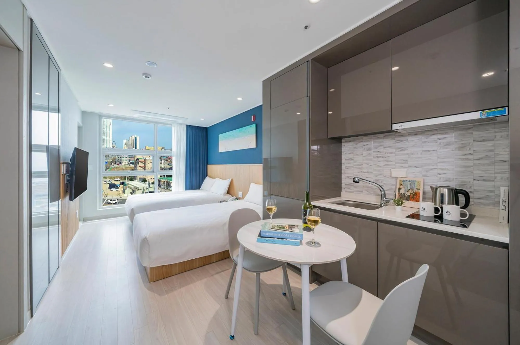 Bed in Sokcho Mari Vista Hotel