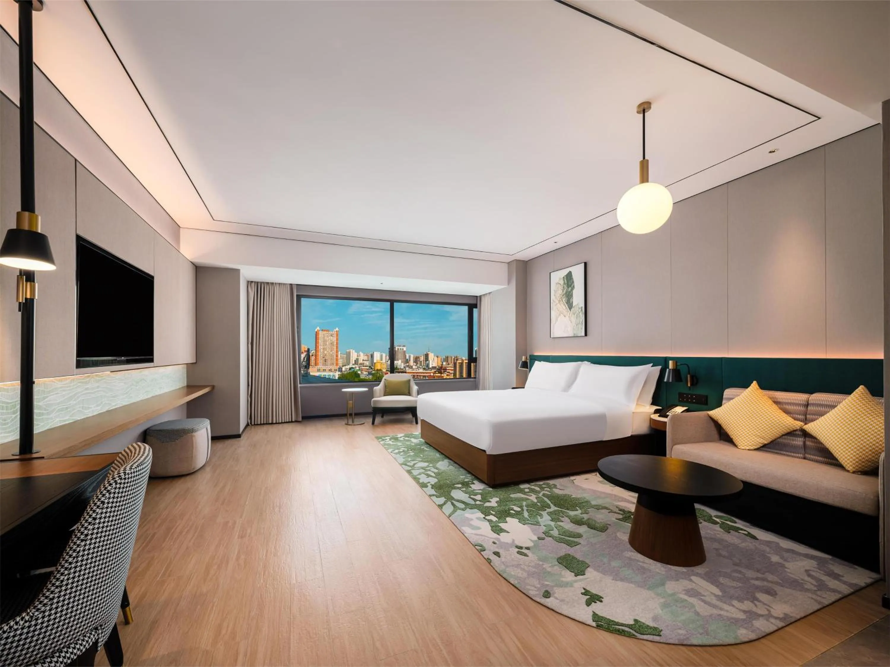 Living room, Bed in Hilton Garden Inn Taiyuan Jiefang Road