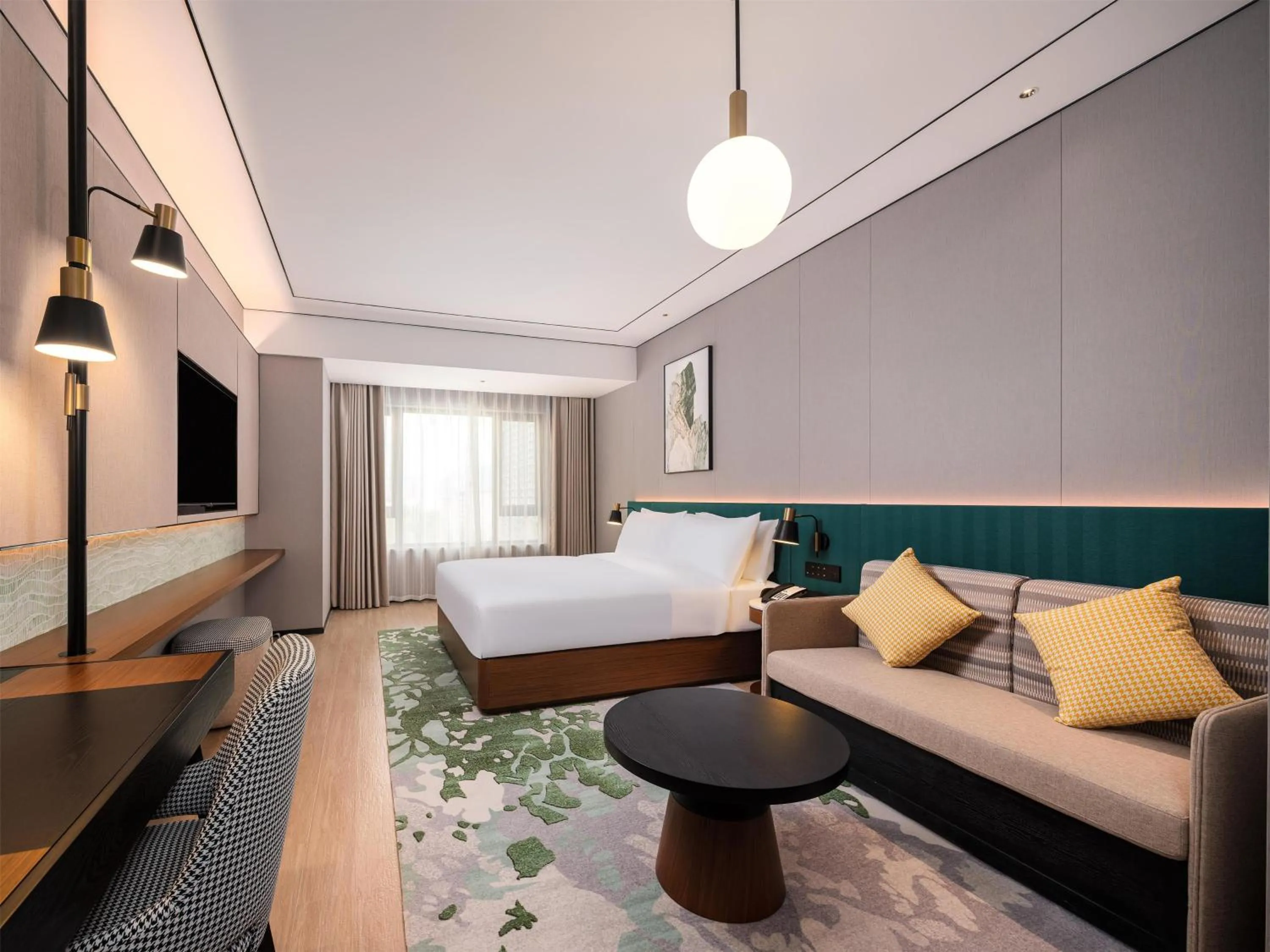 Living room, Bed in Hilton Garden Inn Taiyuan Jiefang Road