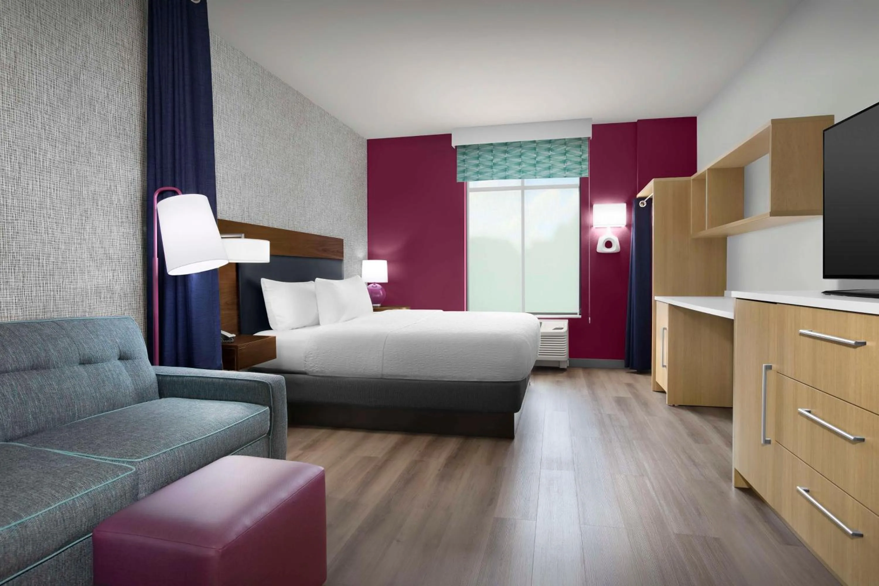 Photo of the whole room, Bed in Home2 Suites by Hilton Clarksville/Ft. Campbell