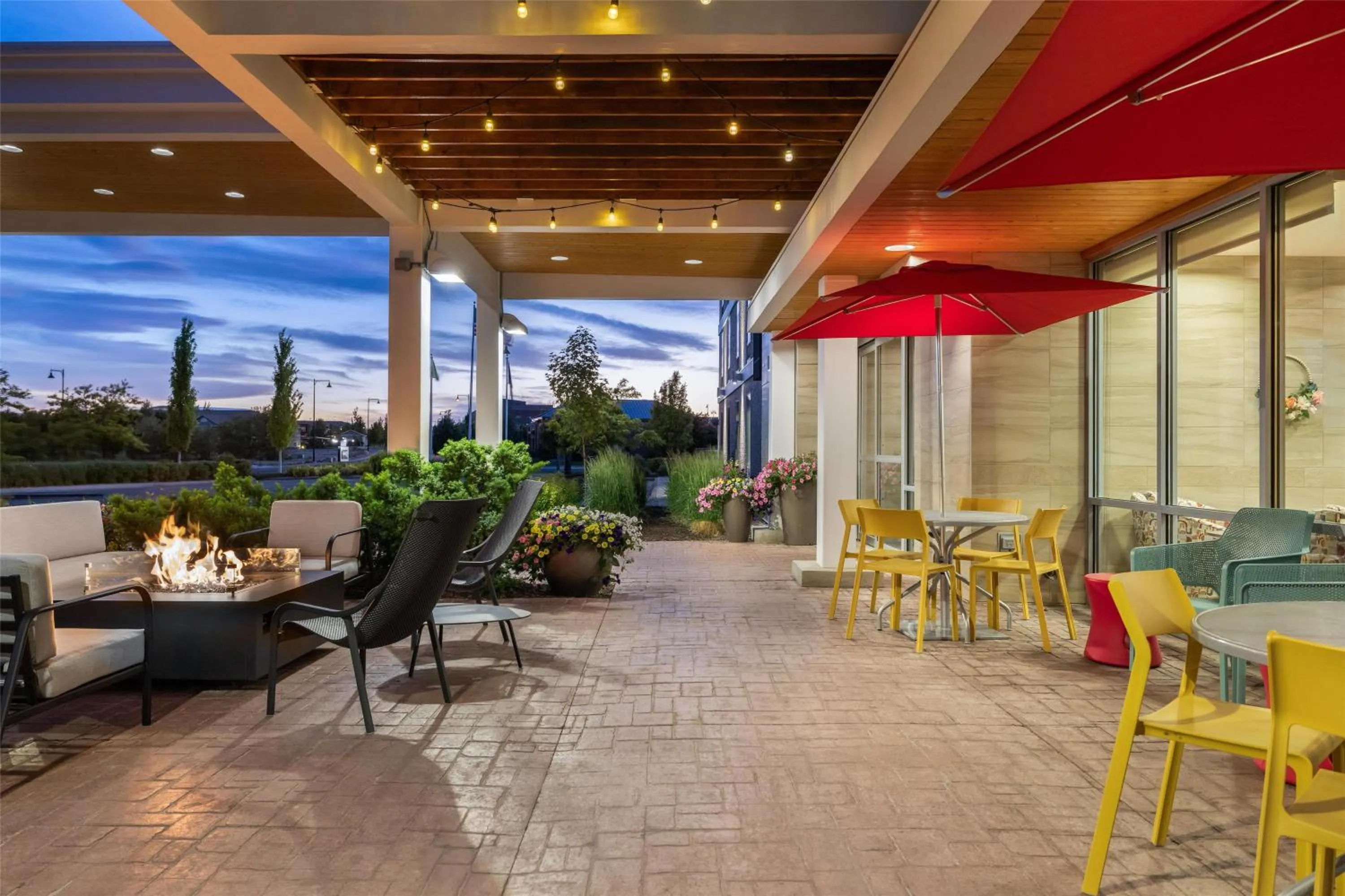 Patio in Home2 Suites by Hilton Idaho Falls
