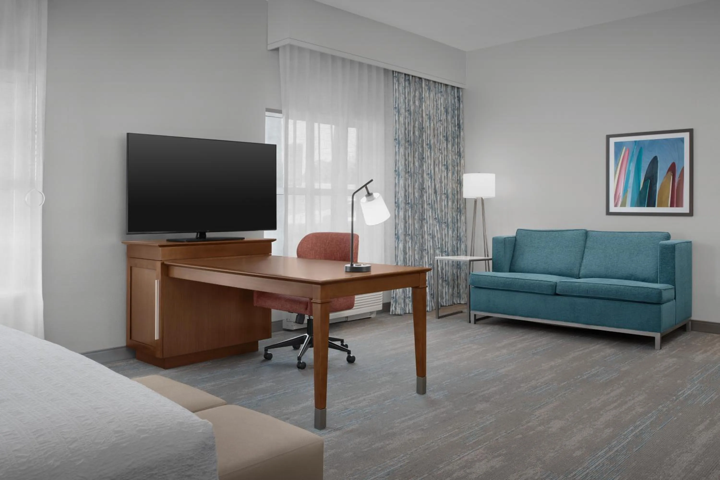 Bedroom, Bed in Hampton Inn and Suites by Hilton Vero Beach-Downtown