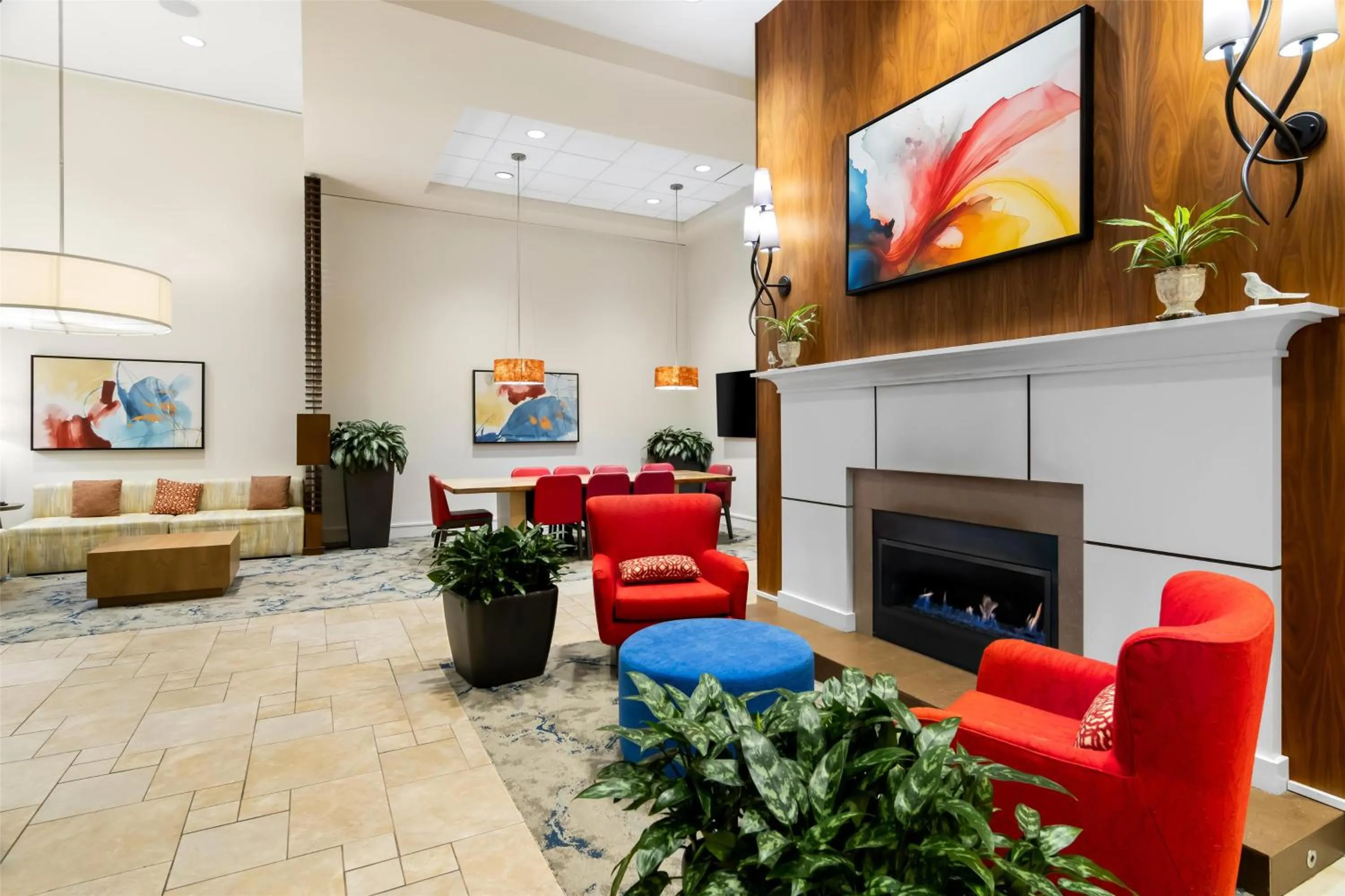 Lobby or reception in Hilton Garden Inn Chicago Downtown Riverwalk