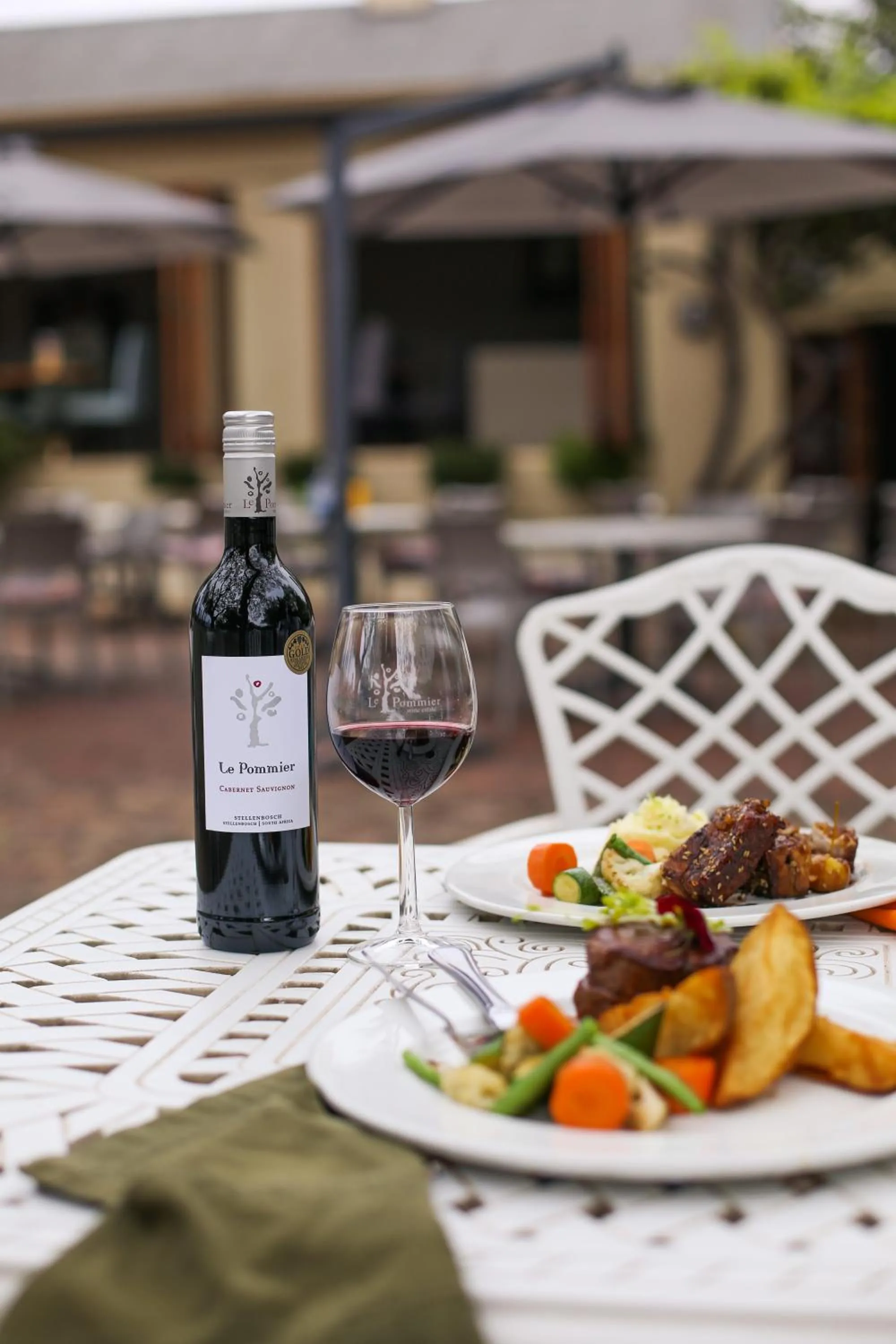 Food close-up in Le Pommier Wine Estate