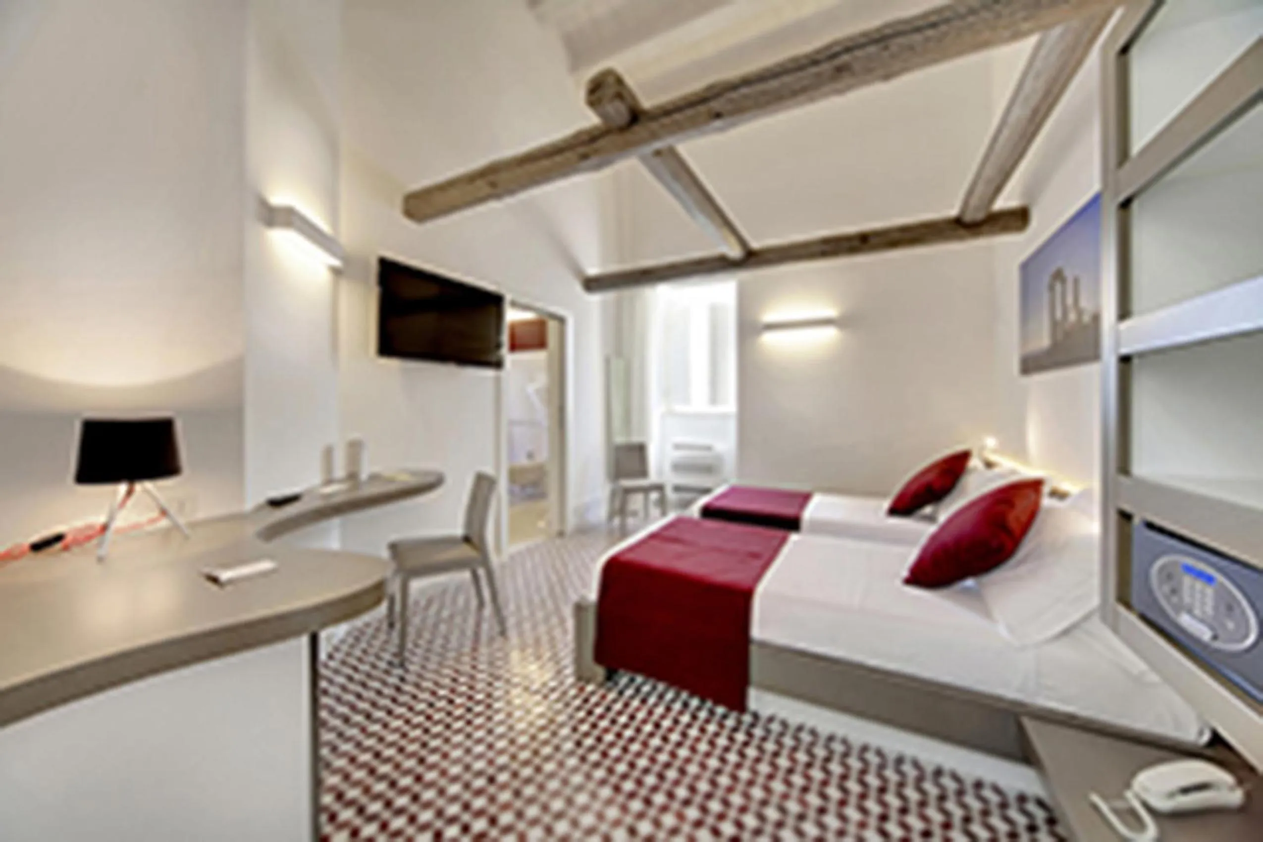 Bed in Zafran Boutique Hotel