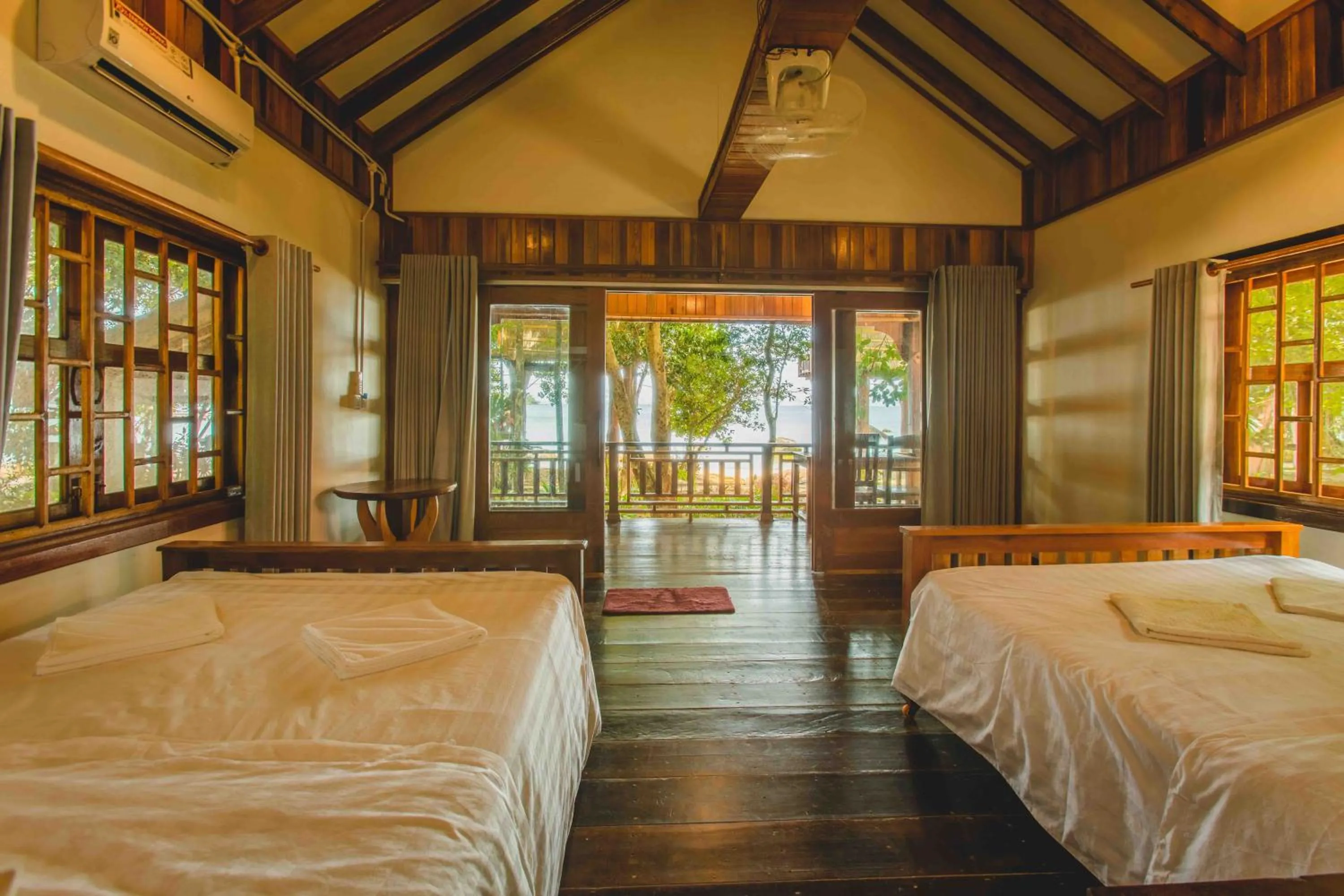 Bed in Tree House Bungalows