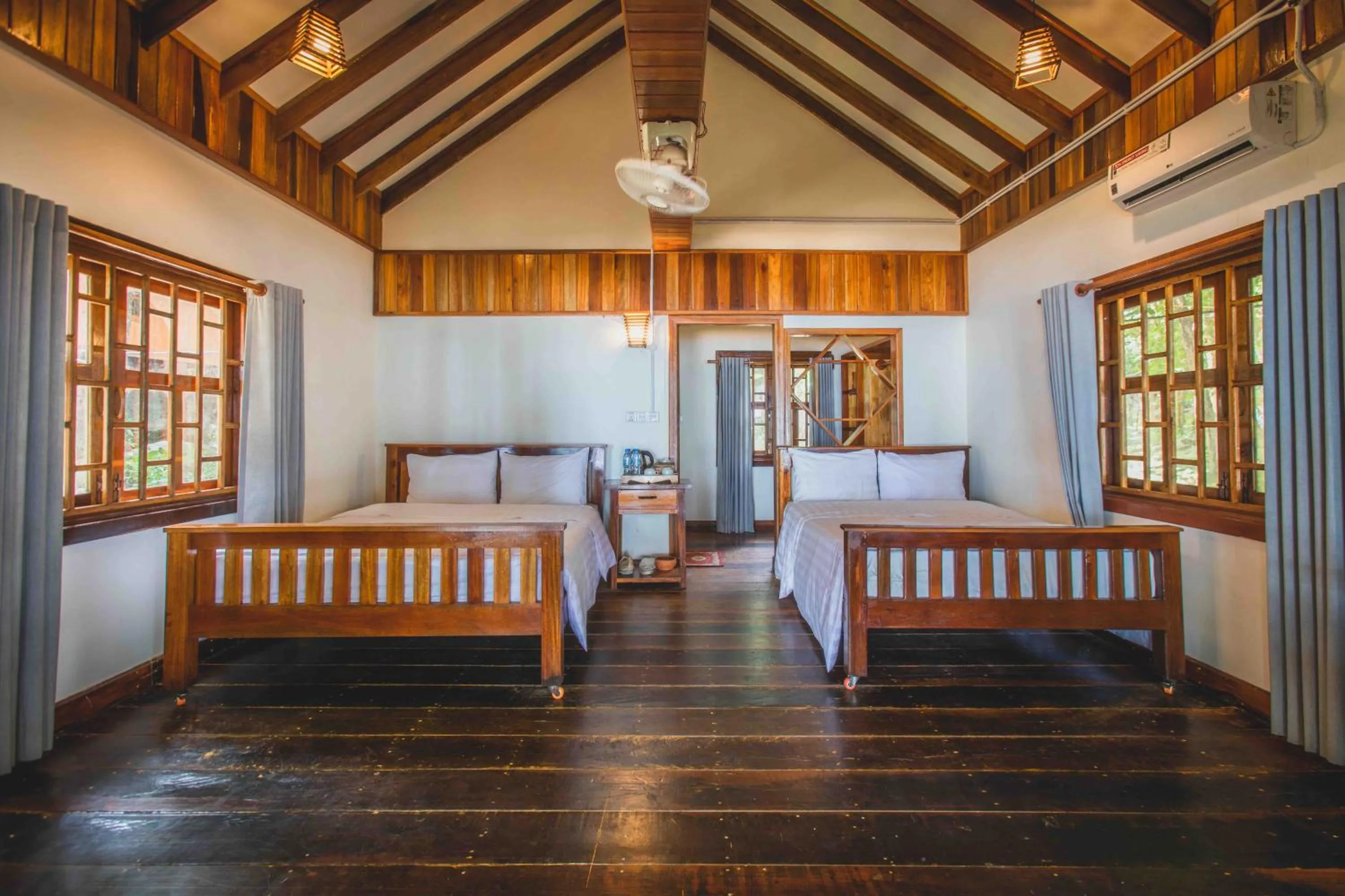 Bed in Tree House Bungalows