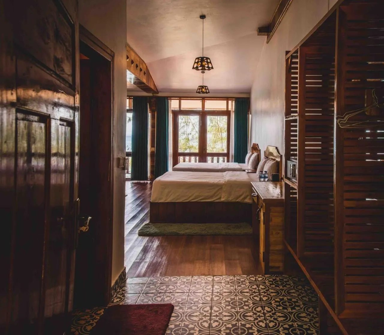 Bed in Tree House Bungalows