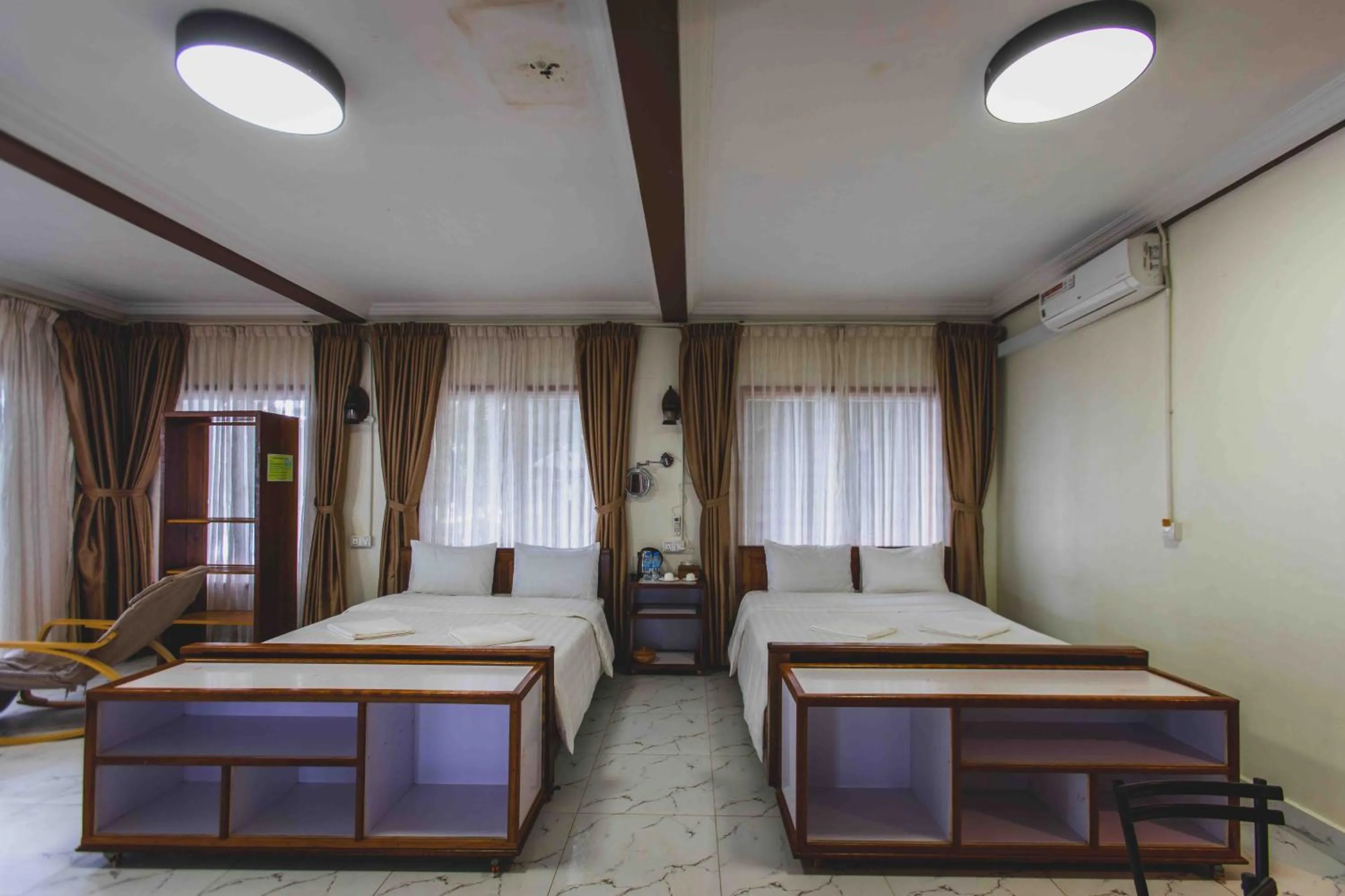 Bed in Tree House Bungalows