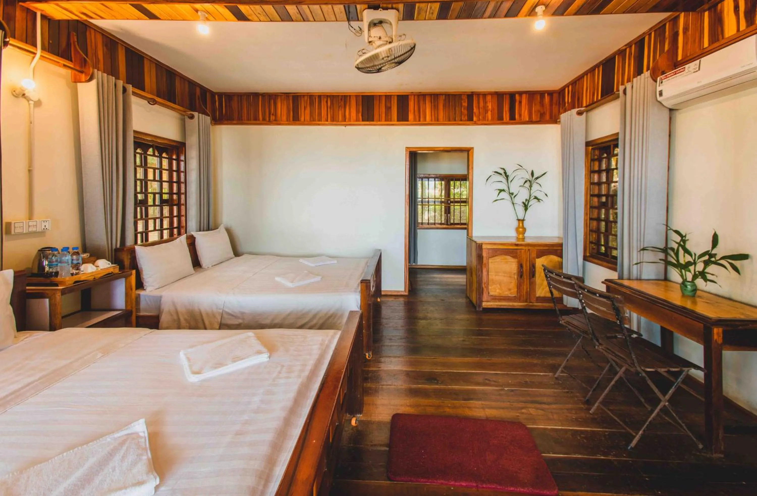 Bed in Tree House Bungalows