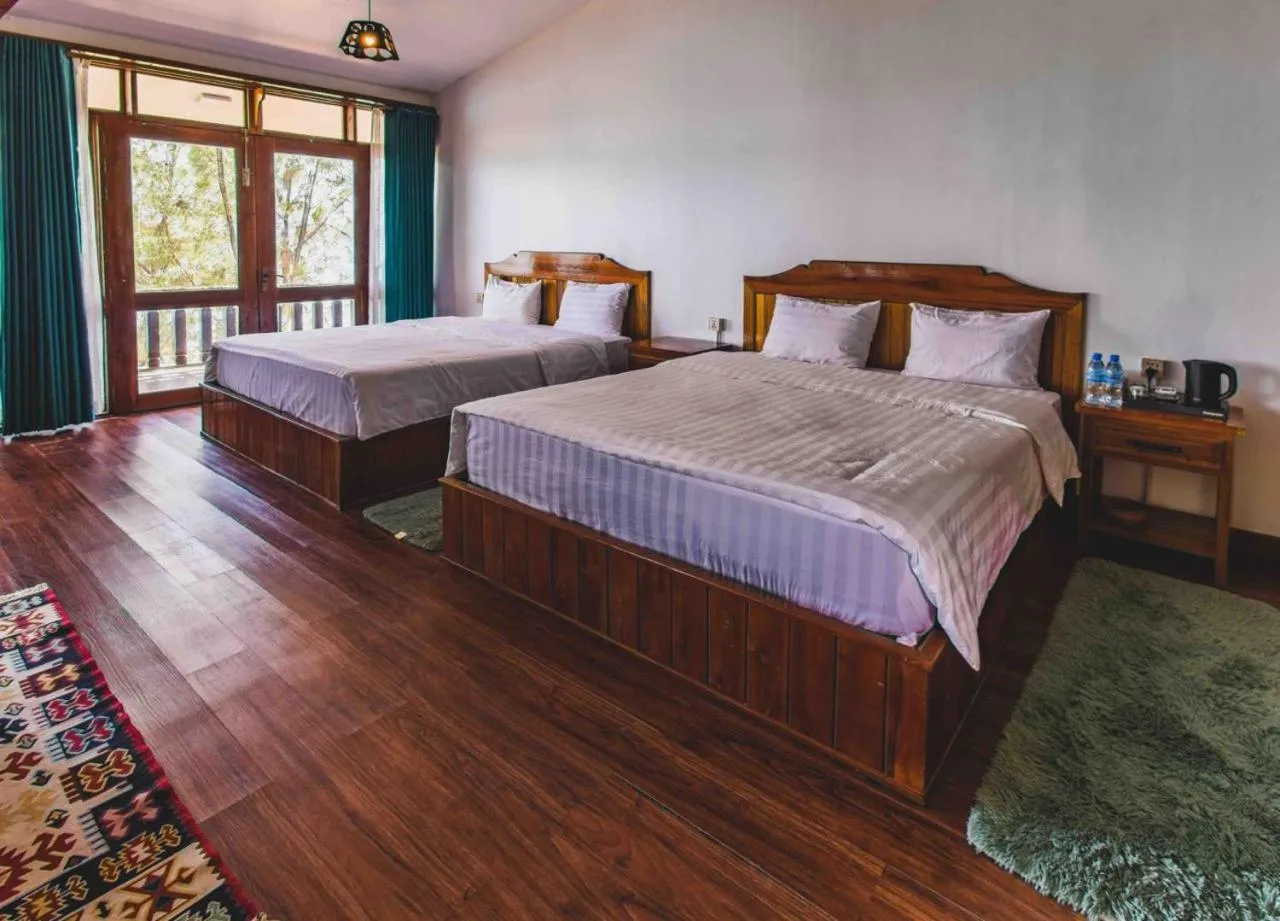 Bed in Tree House Bungalows