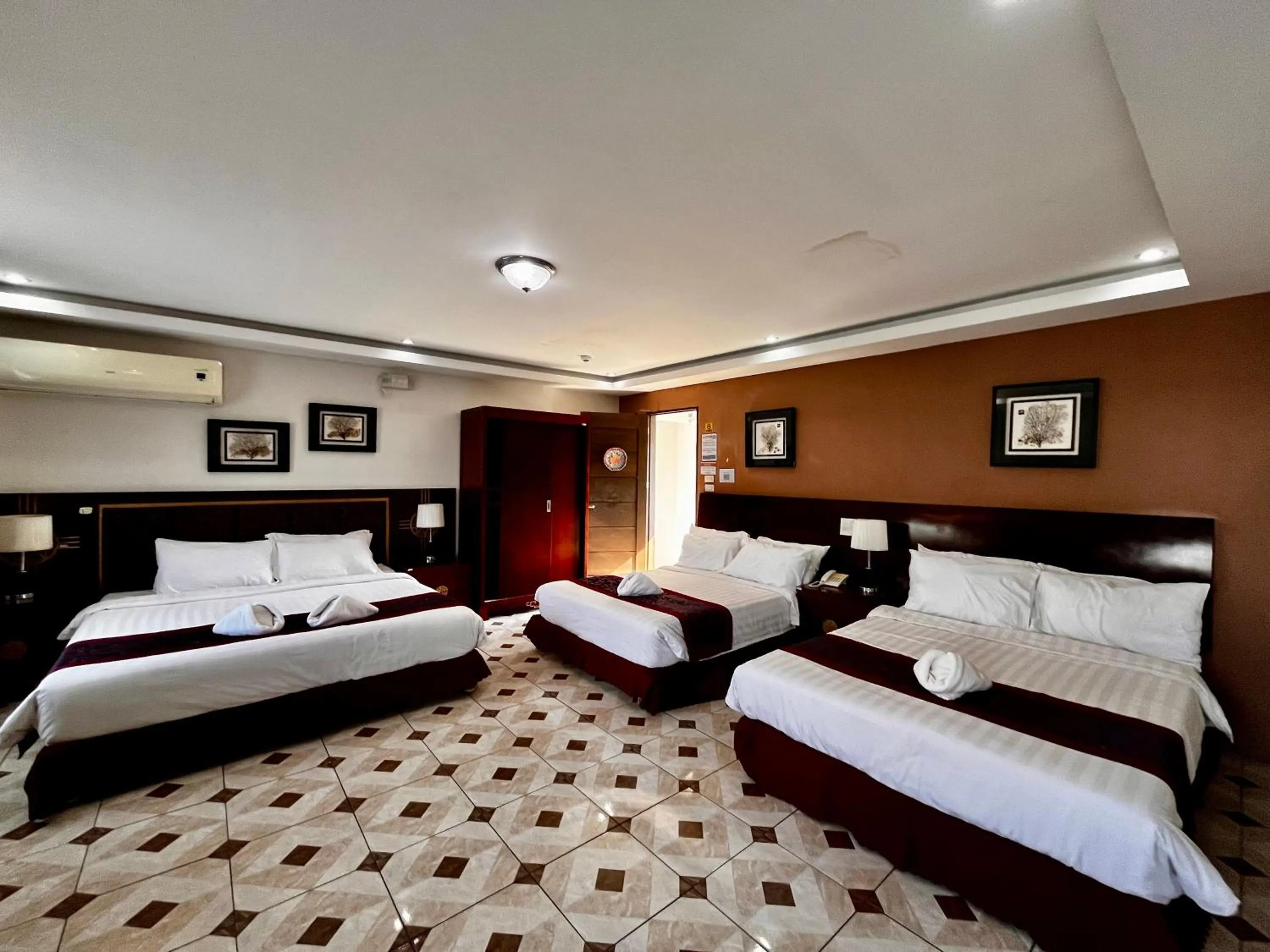 Bed in Marand Family Resort