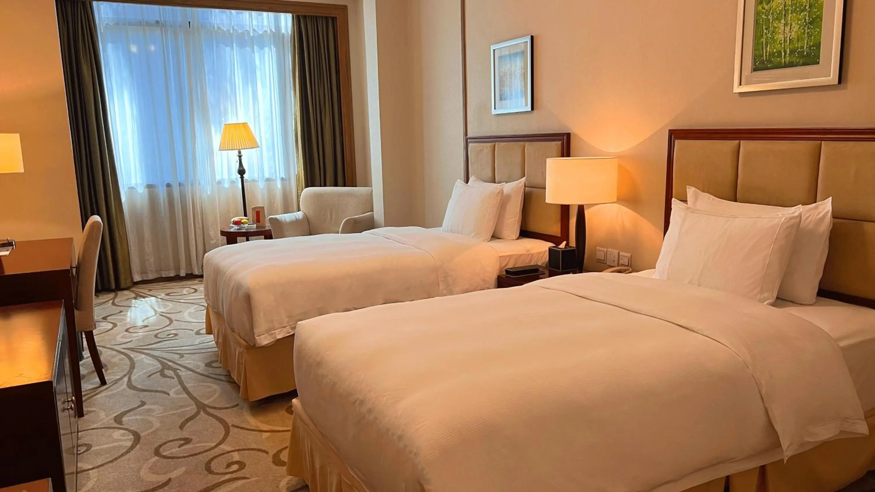 Bedroom, Bed in City Hotel Xiamen-Free Welcome Fruits