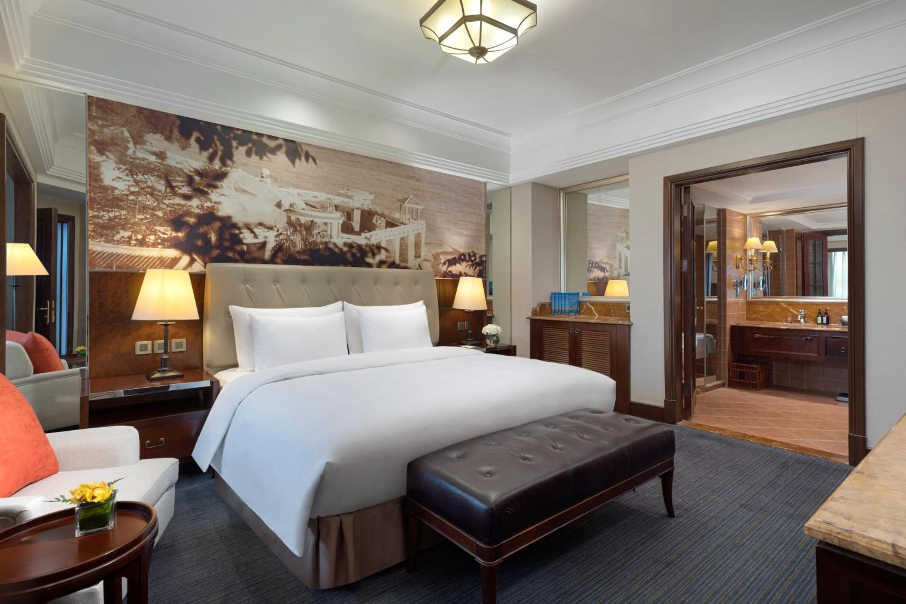 Bedroom, Bed in City Hotel Xiamen-Free Welcome Fruits