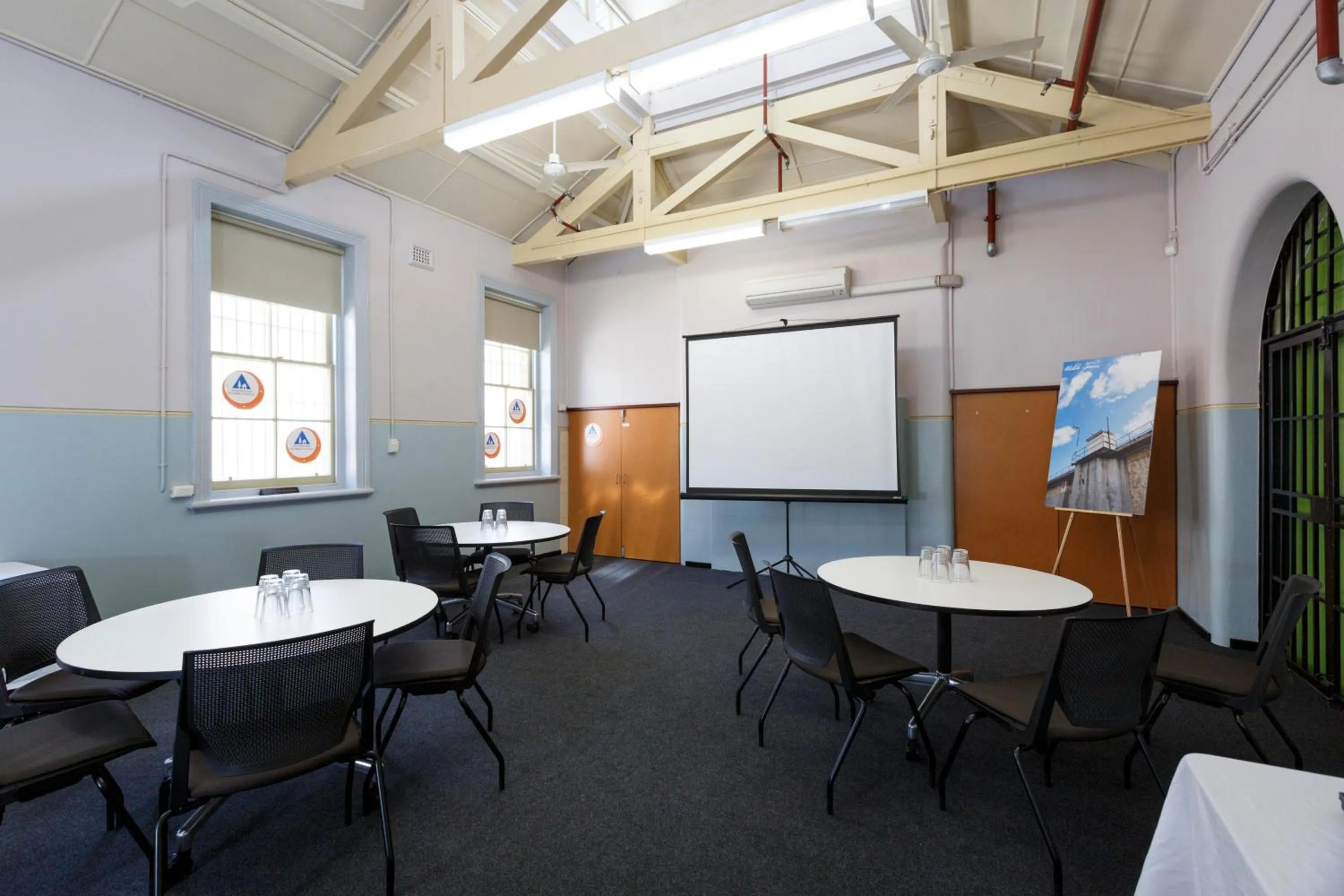Meeting/conference room in YHA Fremantle Prison