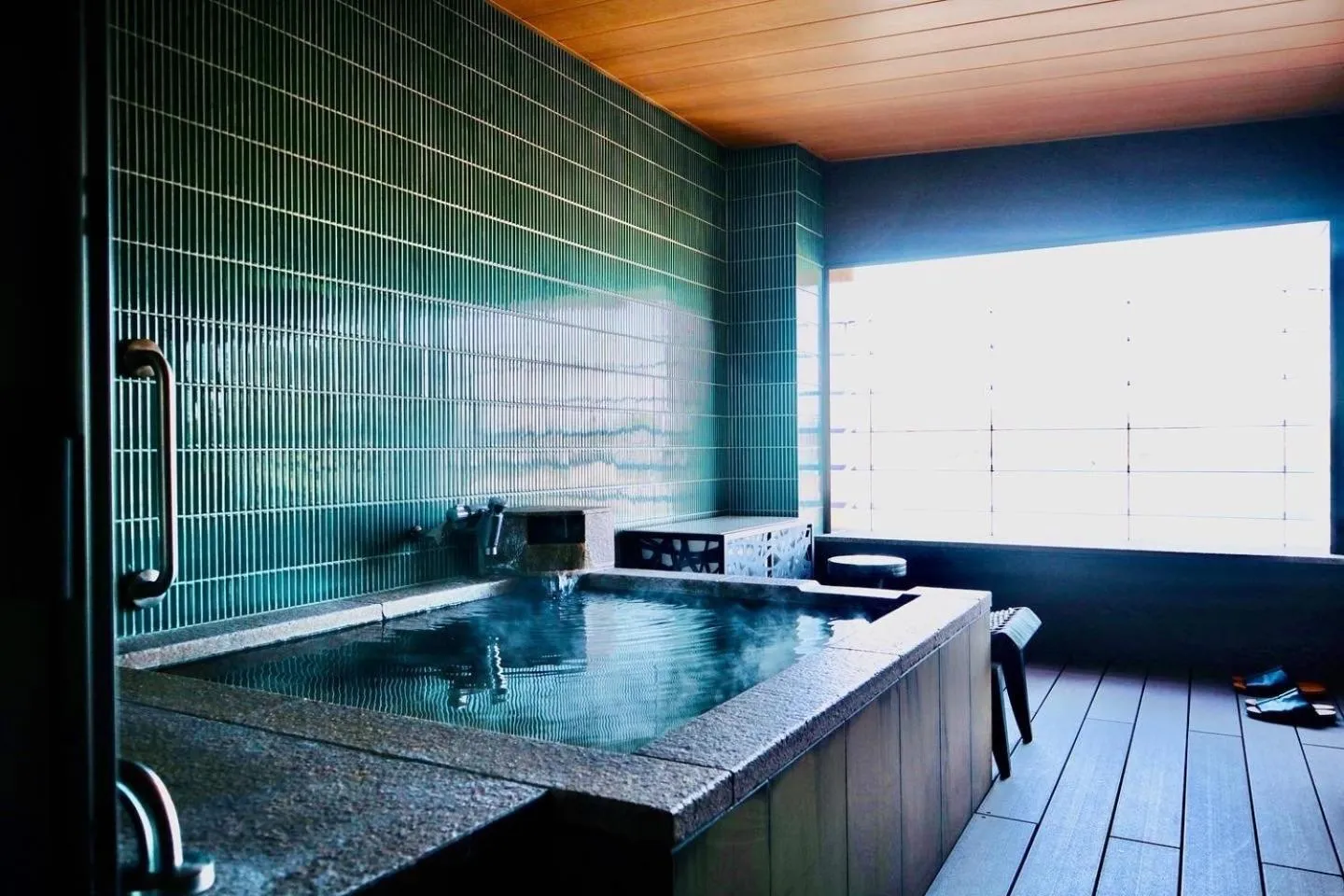 Hot Spring Bath in Sun Urashima Yuki no Sato