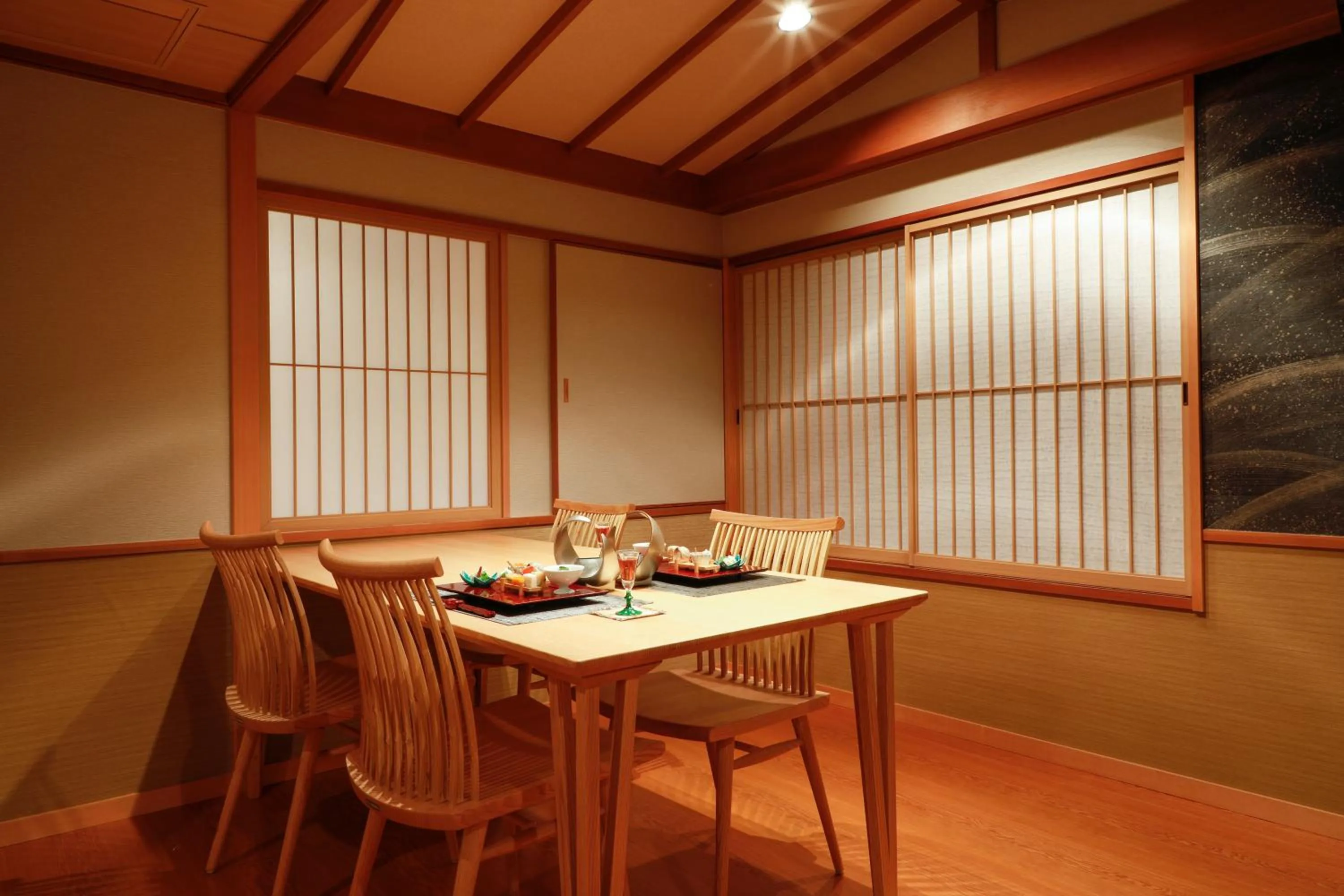Dining area in Sun Urashima Yuki no Sato