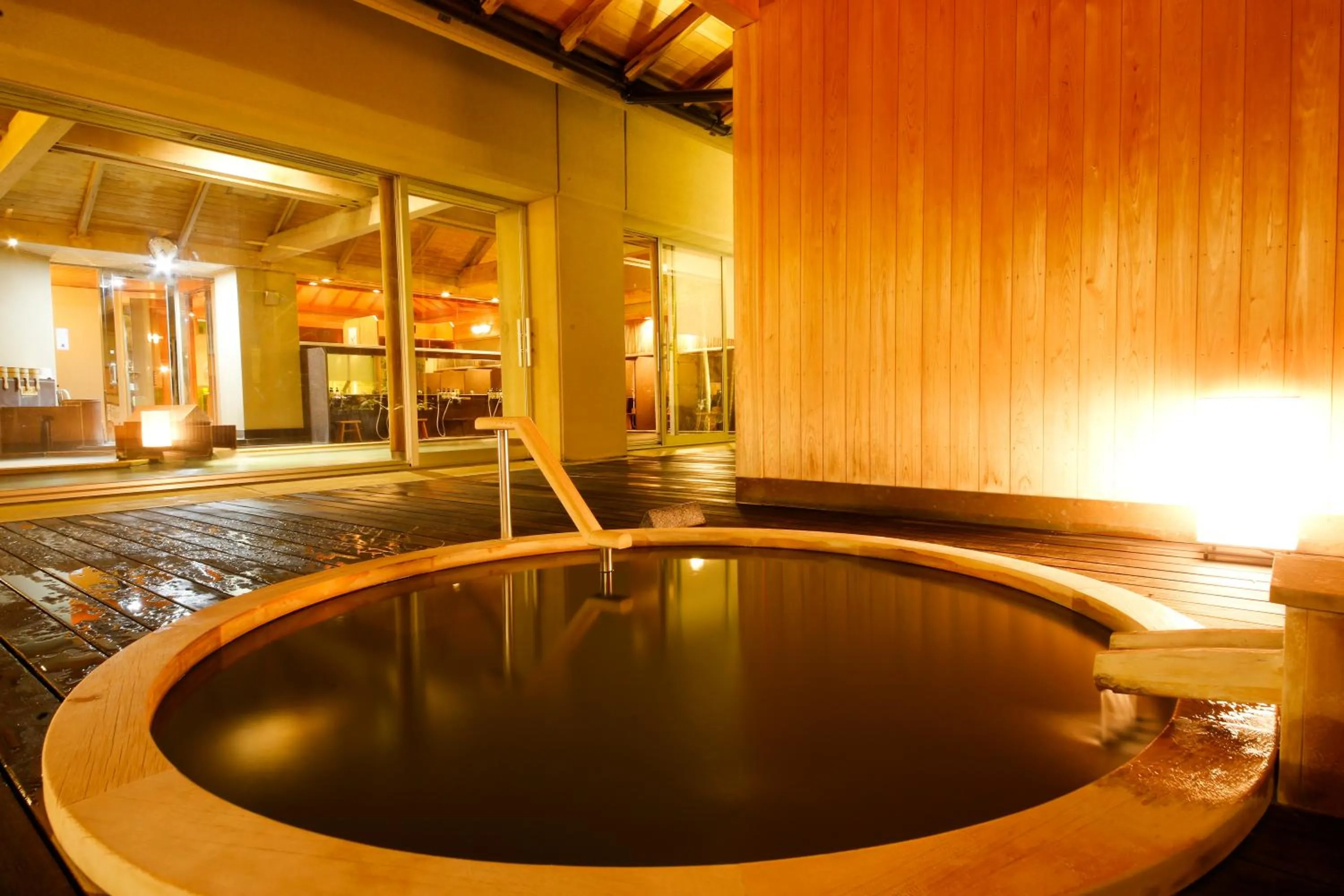 Hot Spring Bath in Sun Urashima Yuki no Sato