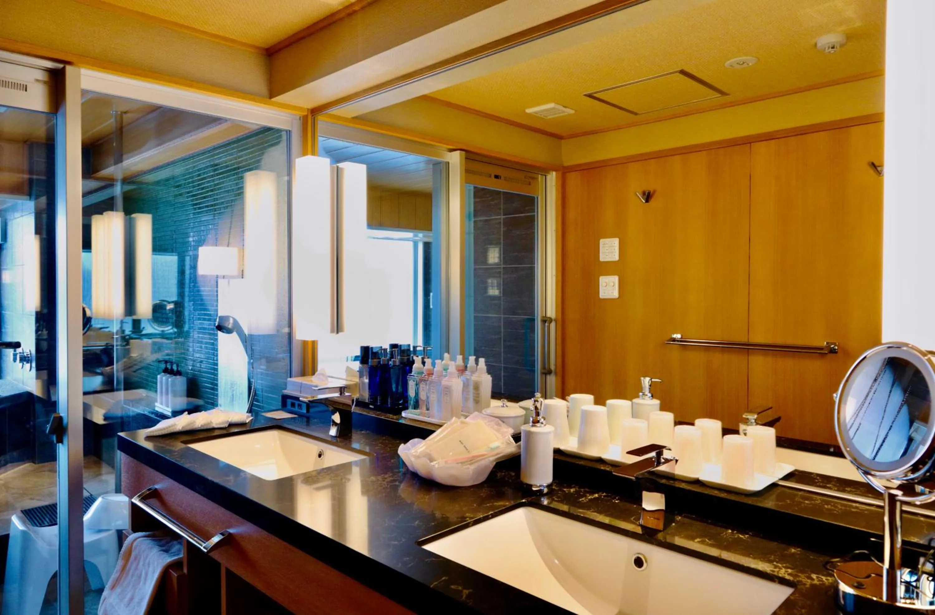 Bathroom in Sun Urashima Yuki no Sato