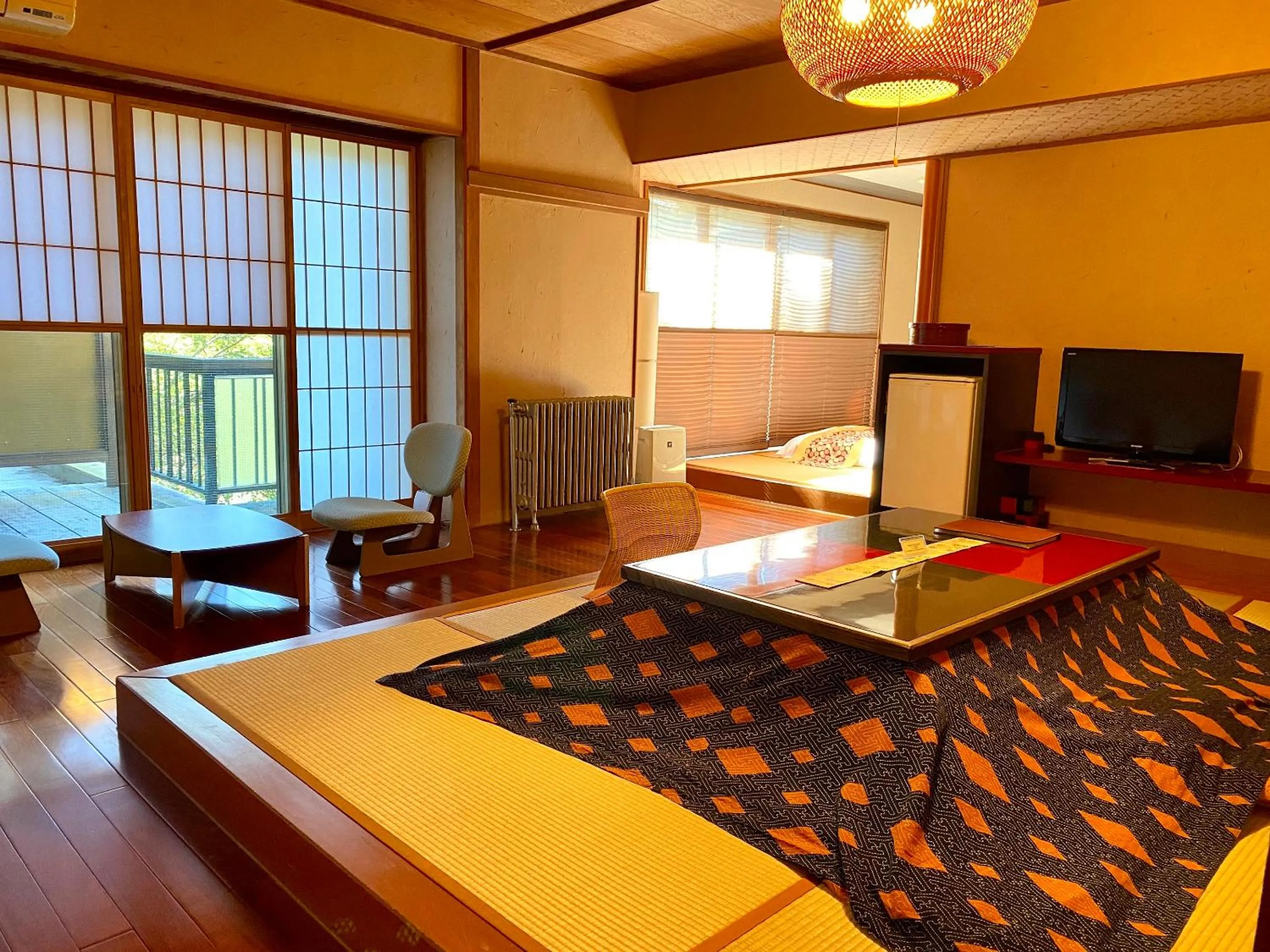 Photo of the whole room, Bed in Musashino Bekkan