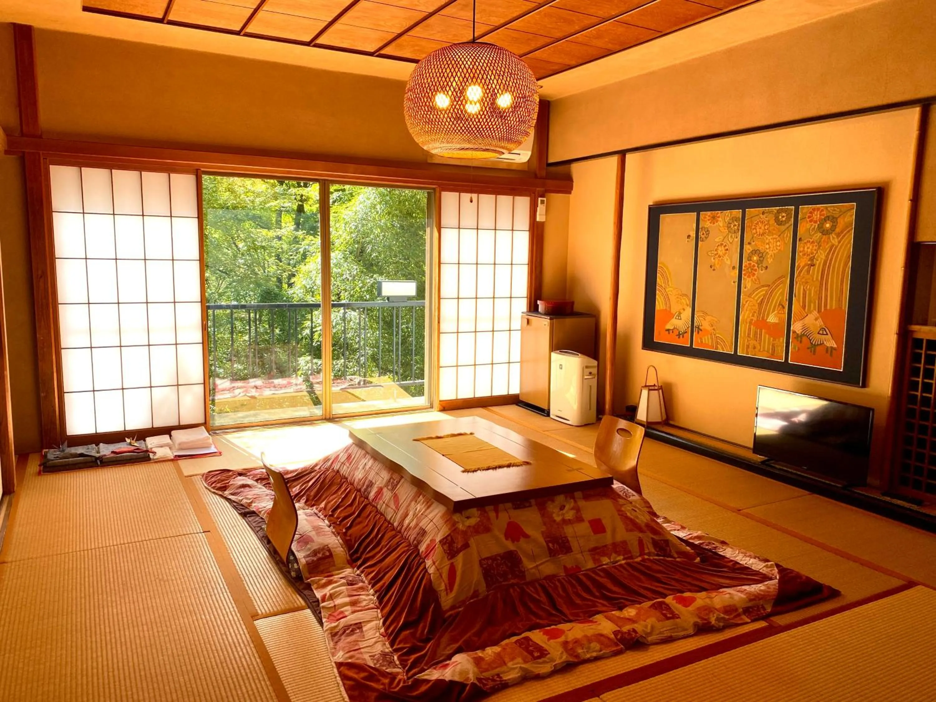 Photo of the whole room, Bed in Musashino Bekkan