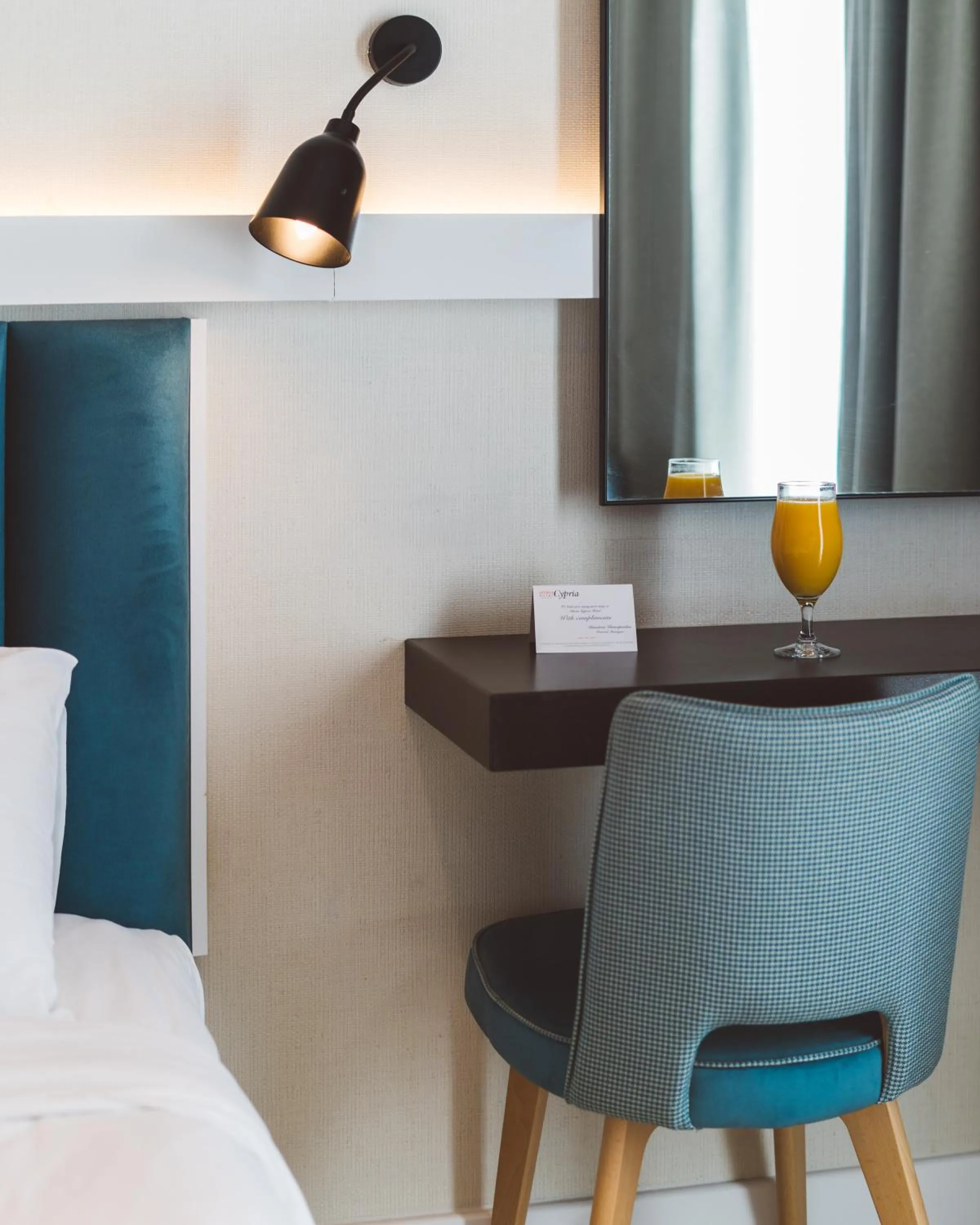 Decorative detail, Bed in Athens Cypria Hotel