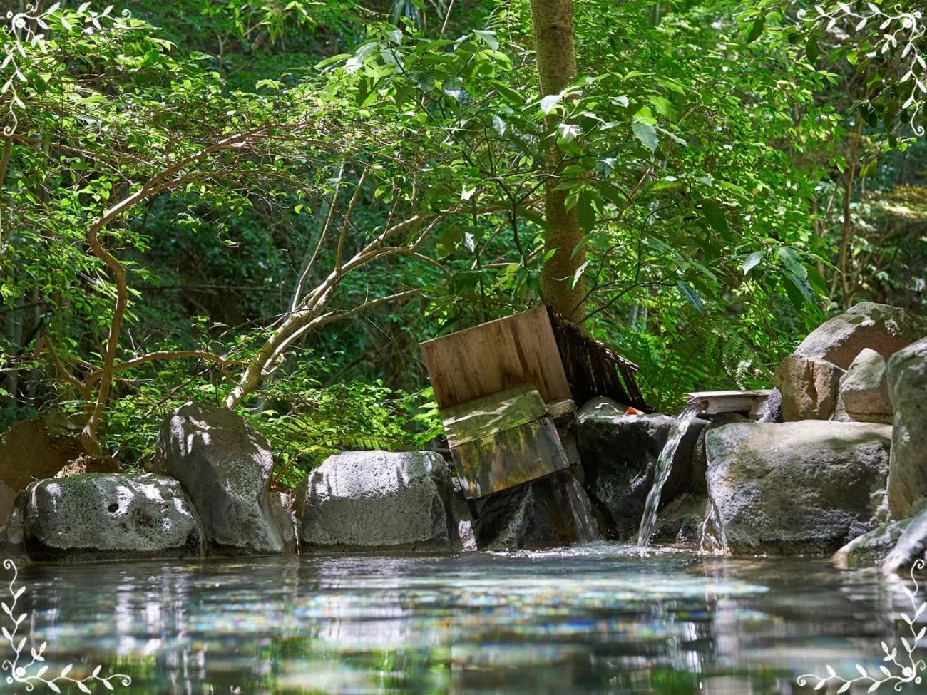 Natural landscape in Hakone Yumoto hotel