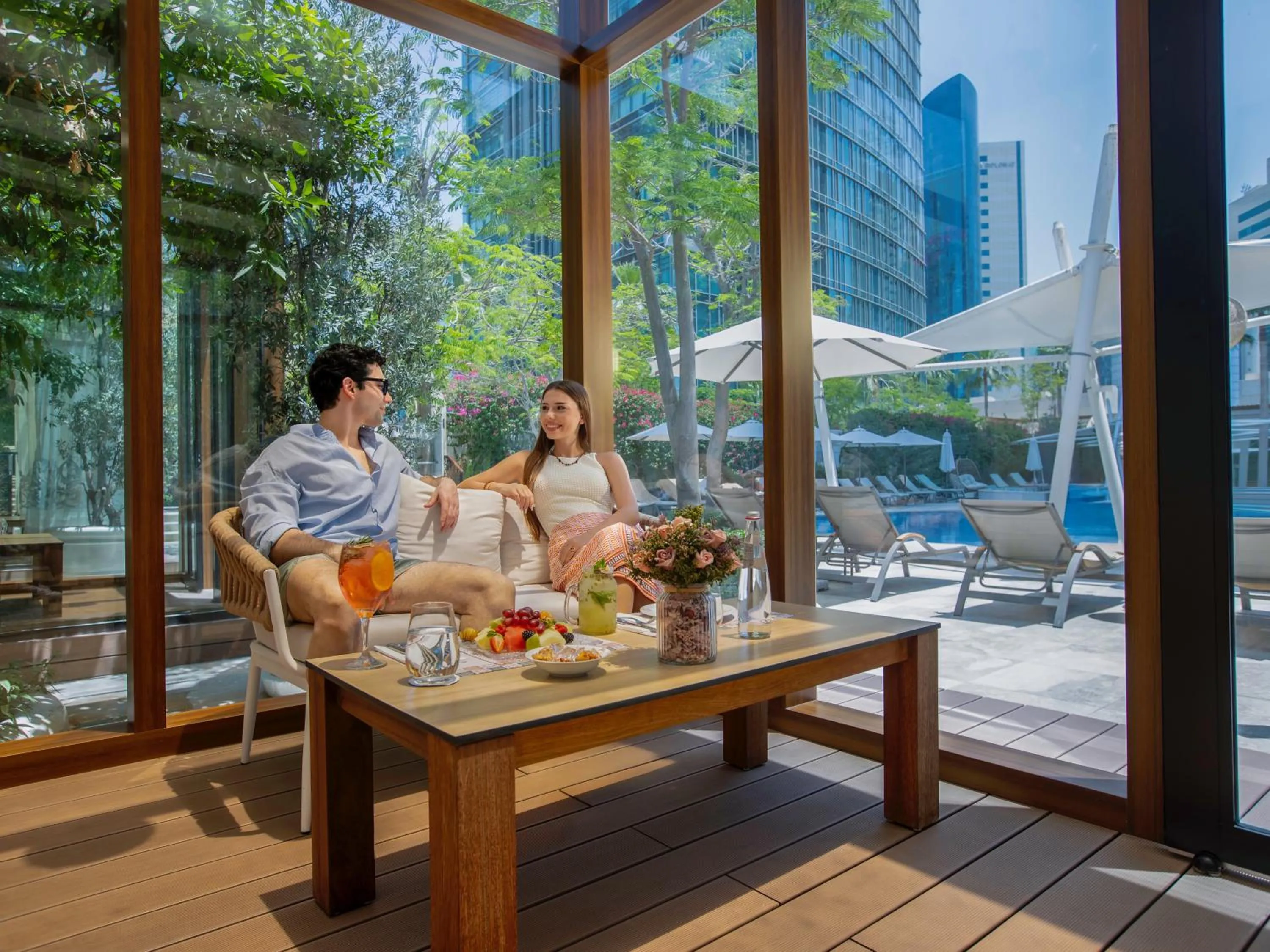 Swimming pool in City Centre Rotana Doha