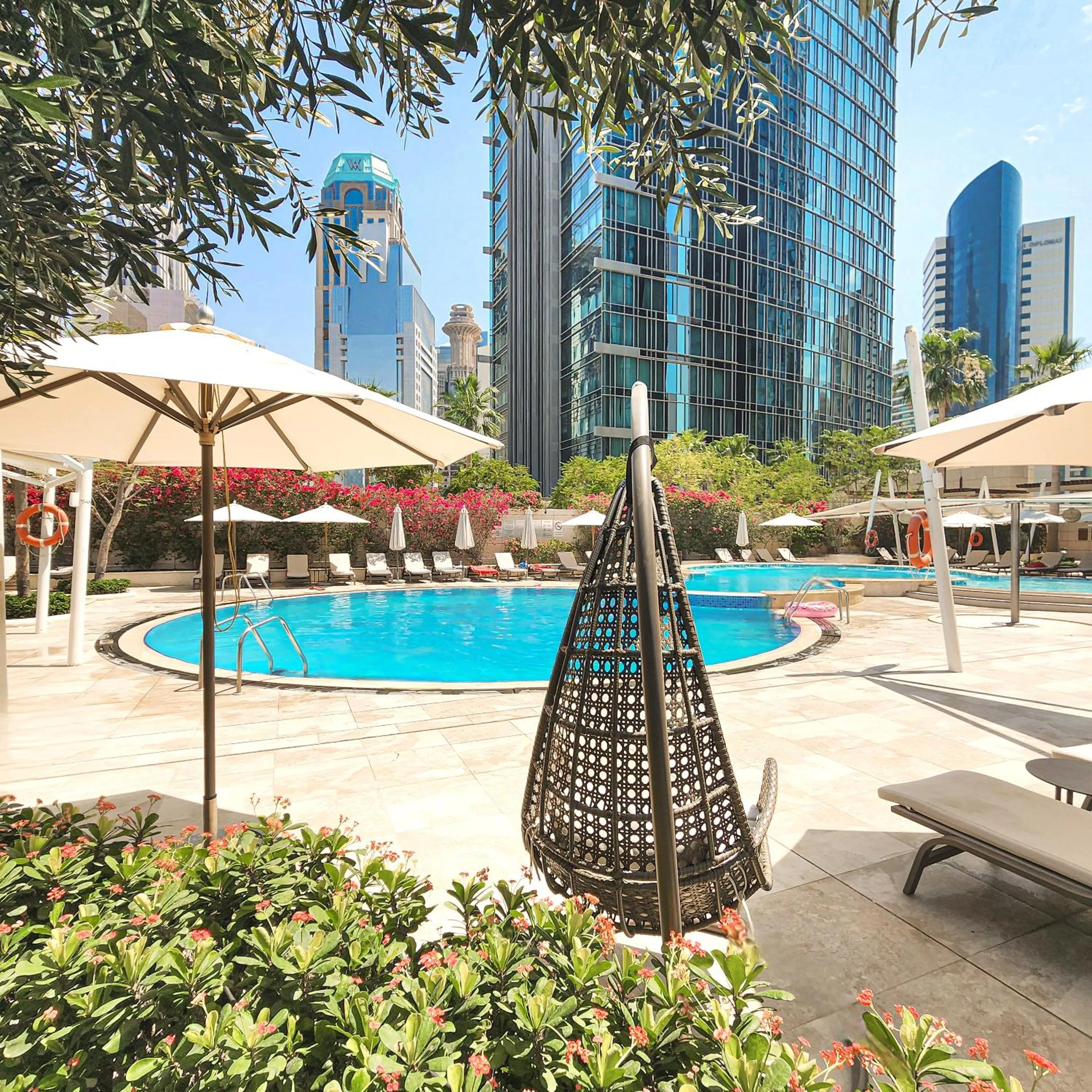 Swimming pool in City Centre Rotana Doha