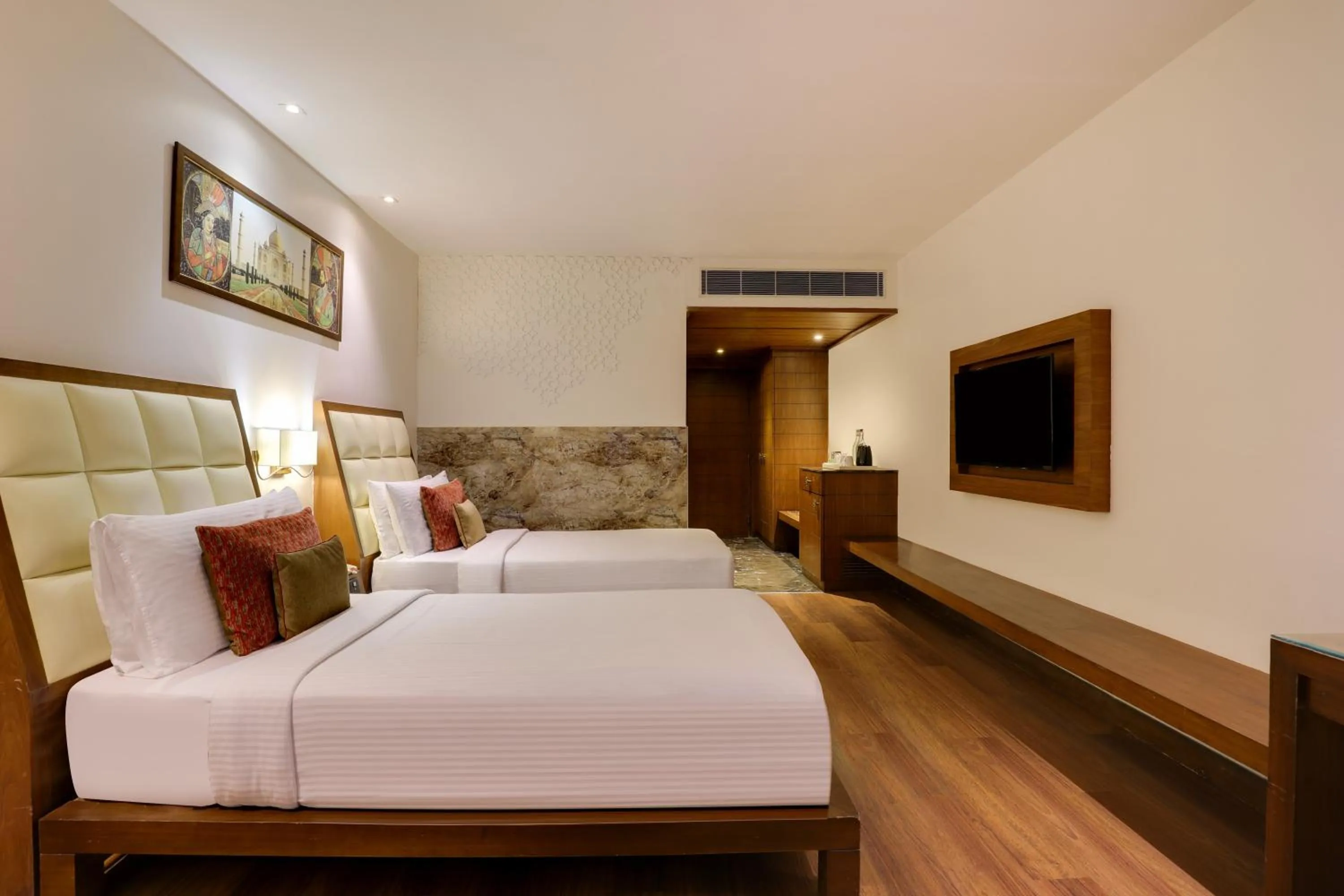 Bed in Saura Hotel, Agra - A Club Mahindra Associate