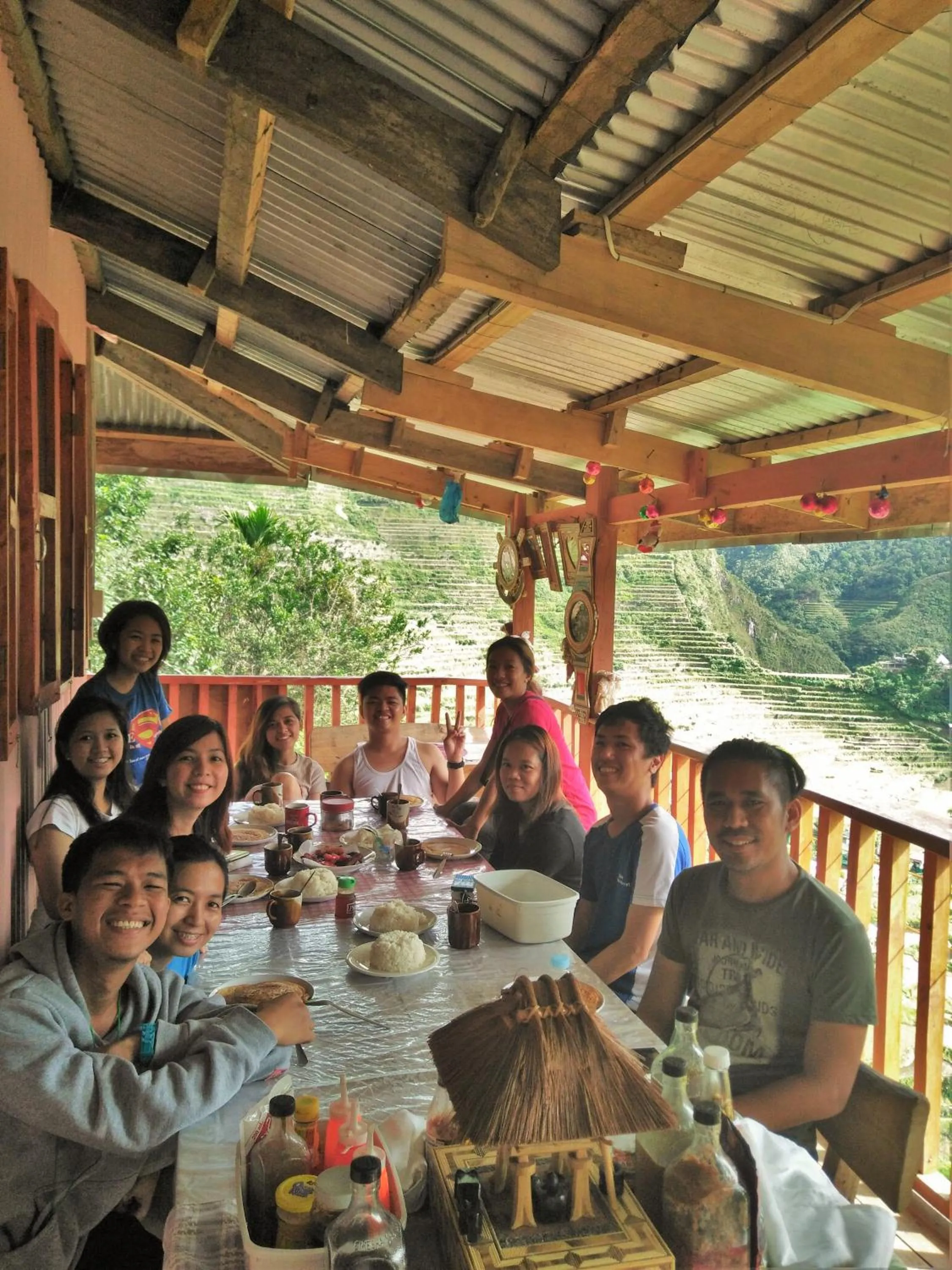 People in Batad Transient House