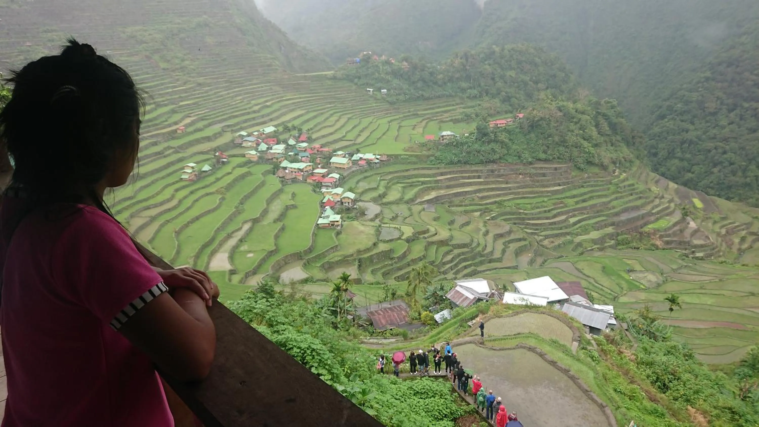 Bird's eye view in Batad Transient House