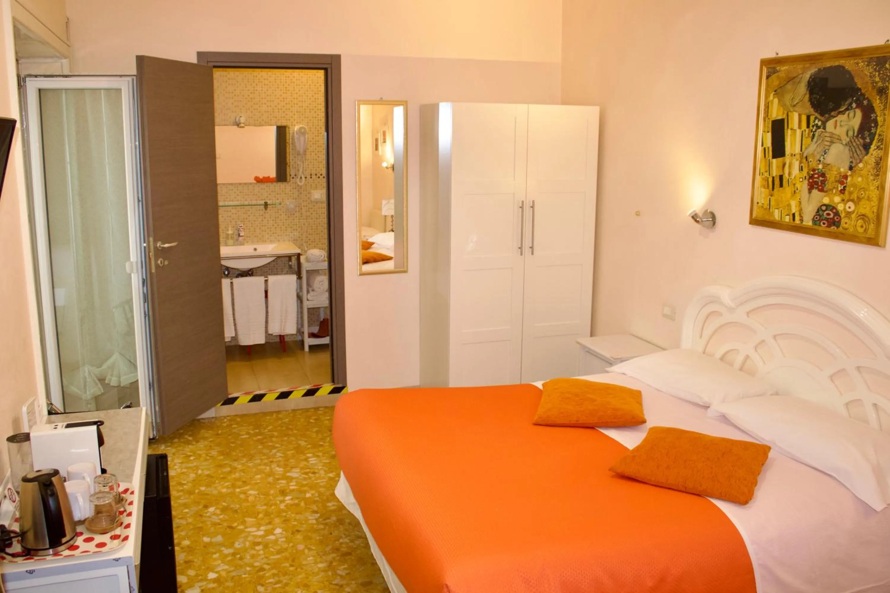 Bed in Vatican Golden Rooms