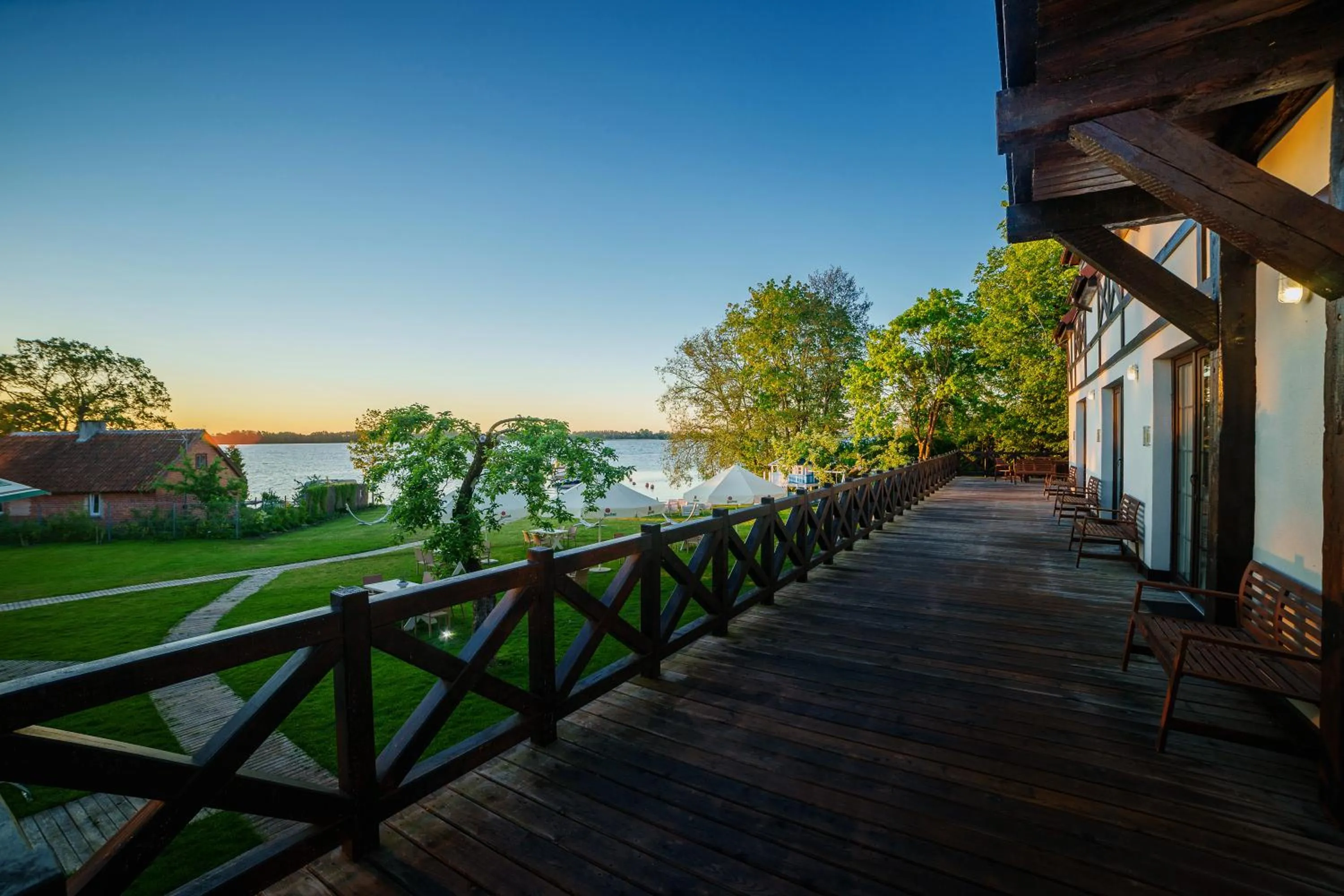 Balcony/Terrace in Stare Sady Chillout Rooms "Pod Jabłoniami"