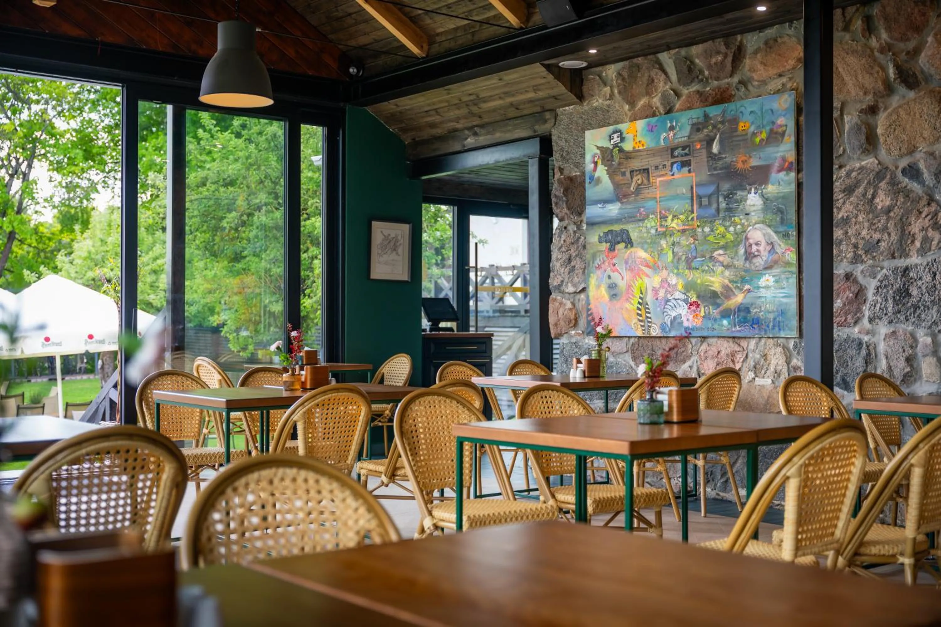 Restaurant/places to eat in Stare Sady Chillout Rooms "Pod Jabłoniami"