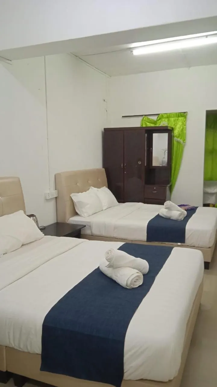 Bed in Cool view budget hotel