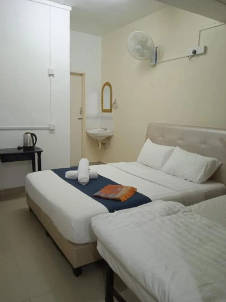 Bed in Cool view budget hotel