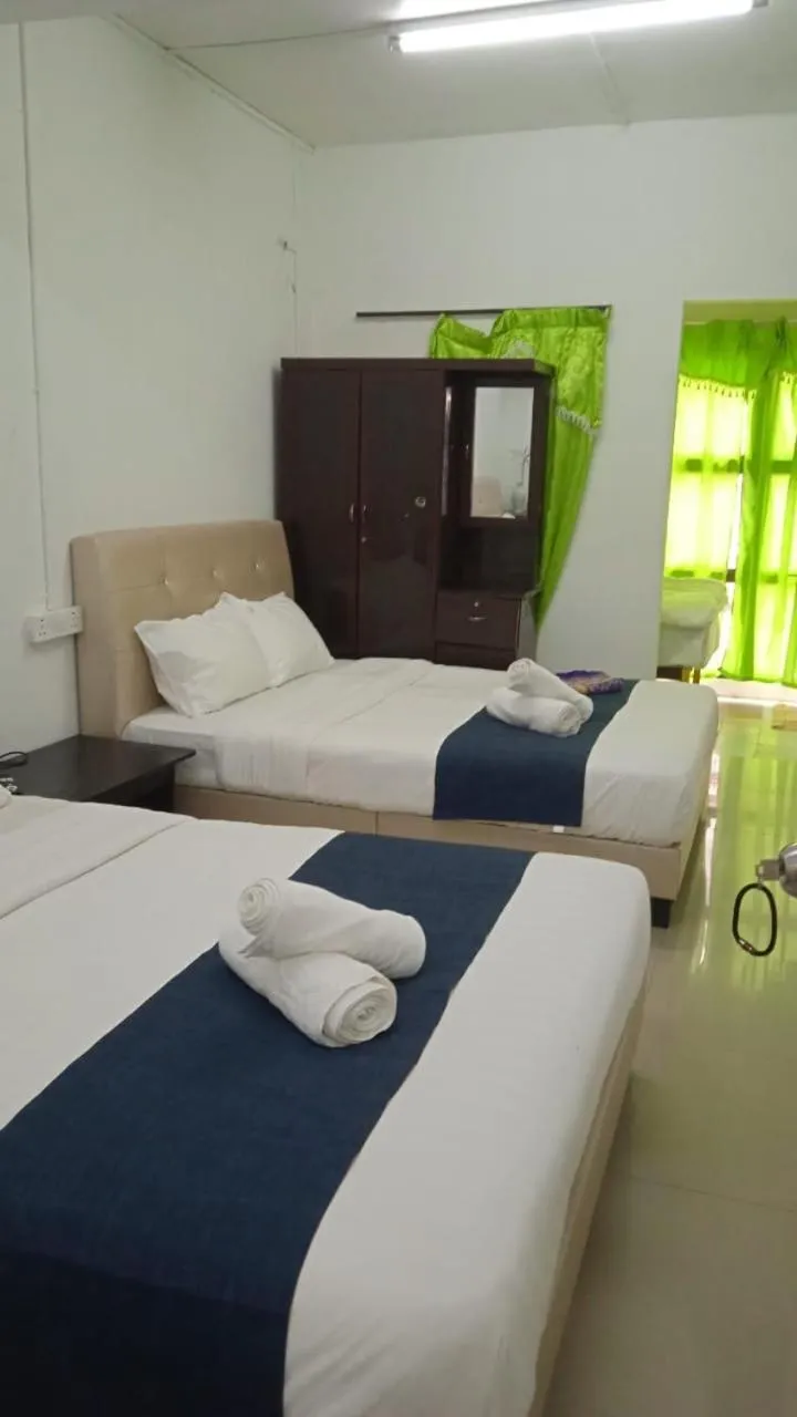 Bed in Cool view budget hotel