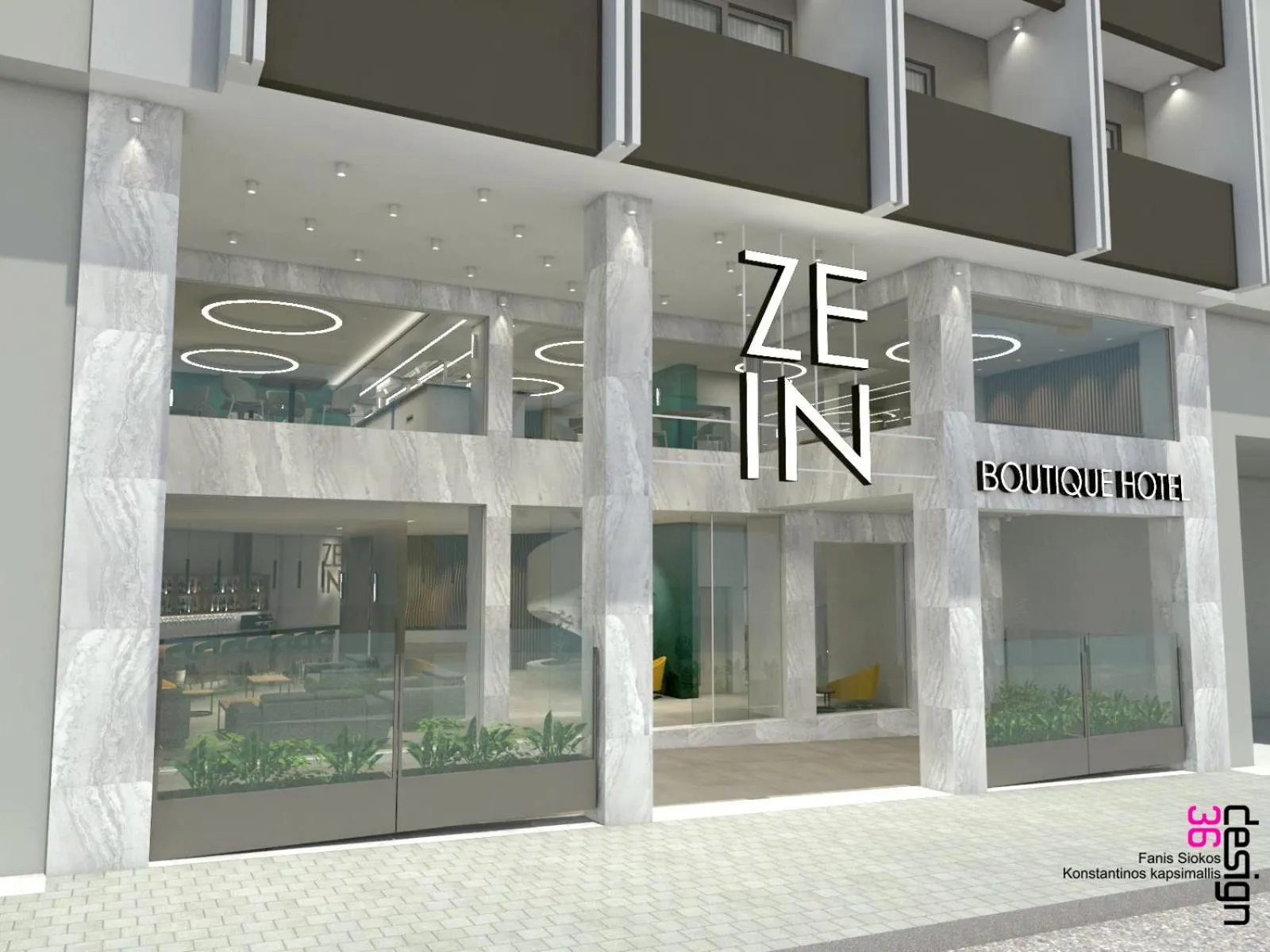 Property building in Zein Boutique Athens hotel