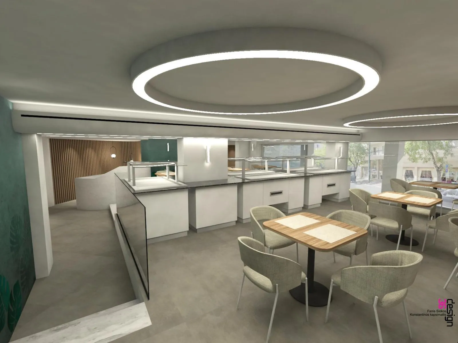 Dining area in Zein Boutique Athens hotel