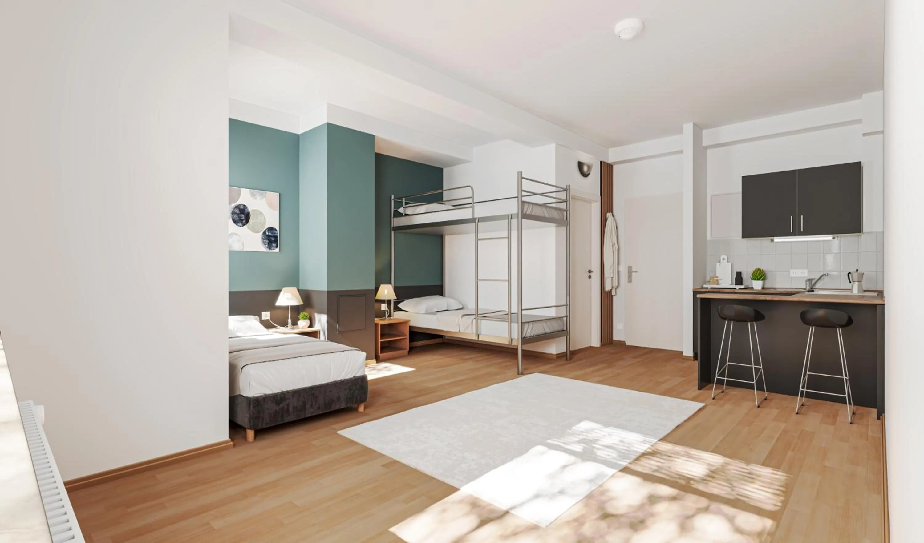 Photo of the whole room, Bed in WzW Apartments - Wohnraum zum Wohlfühlen