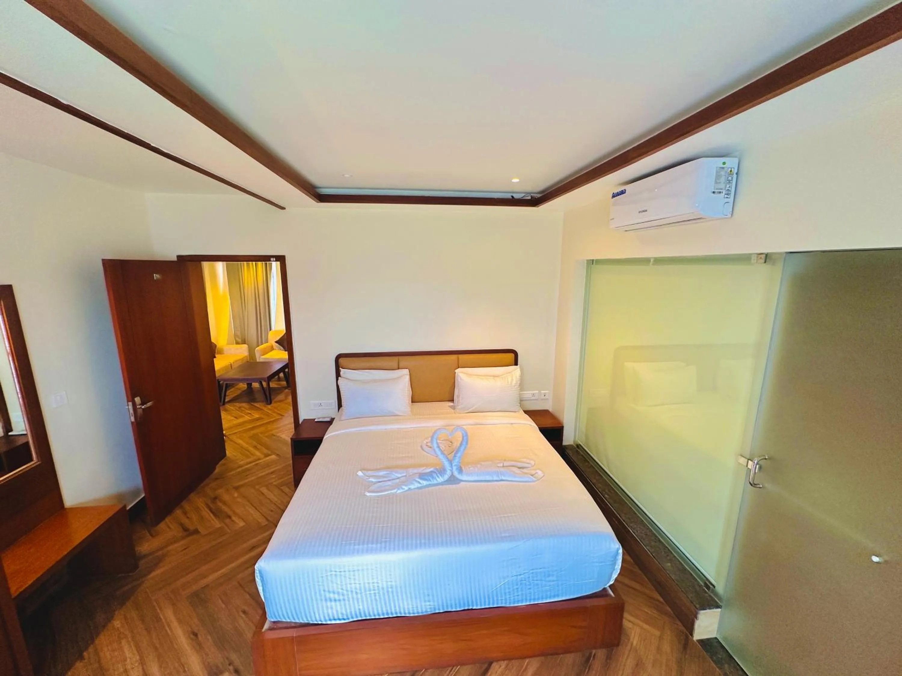 Bed in Talenresort Vythiri Villas