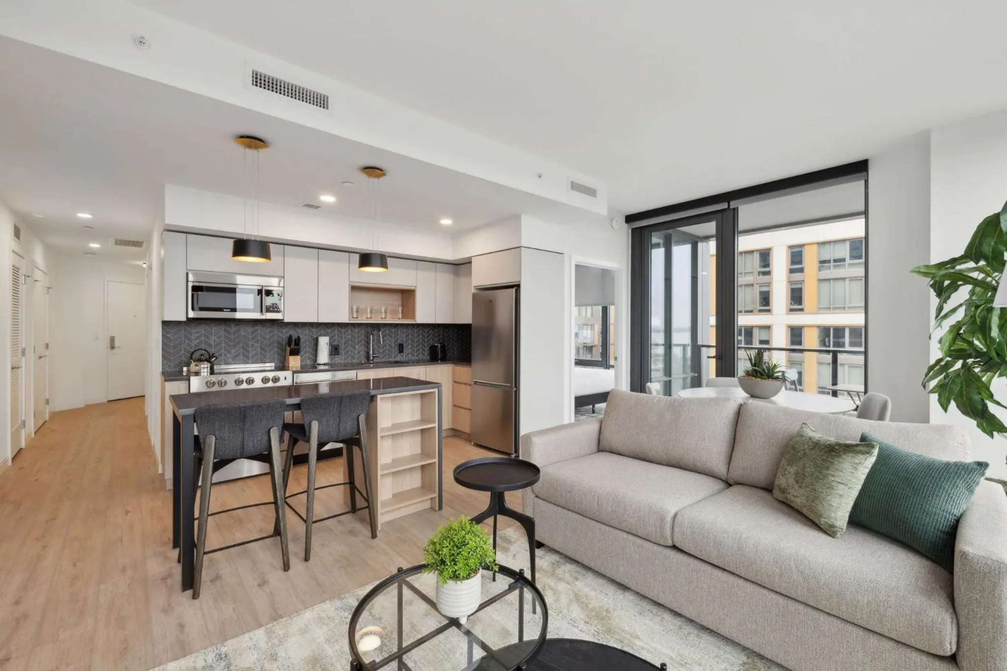 Living room in Placemakr Buzzard Point